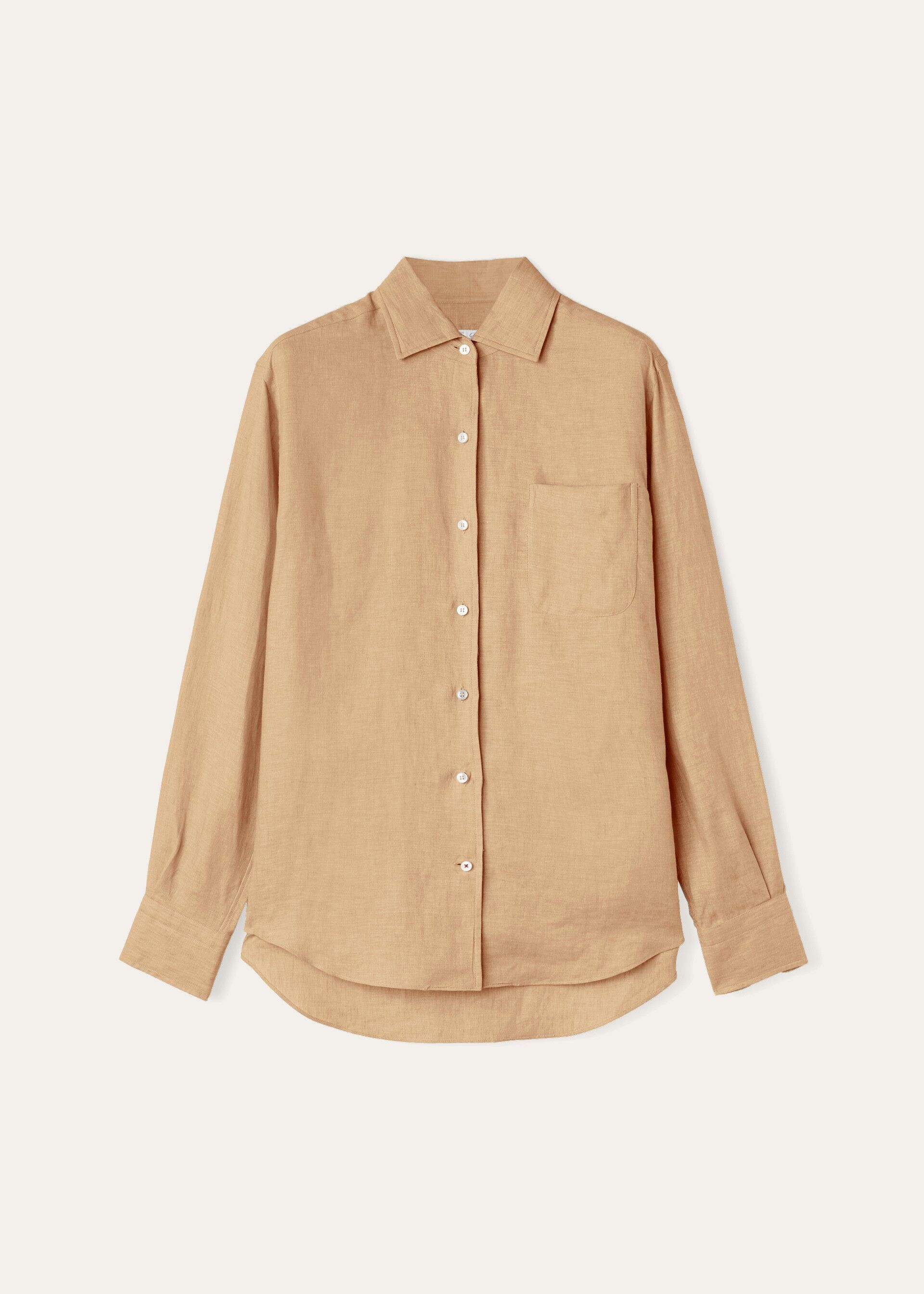 Loro Piana o1srvl11e0924 Andre Shirt in Peach Size US S / EU 44-46 / 1 - 1 Thumbnail