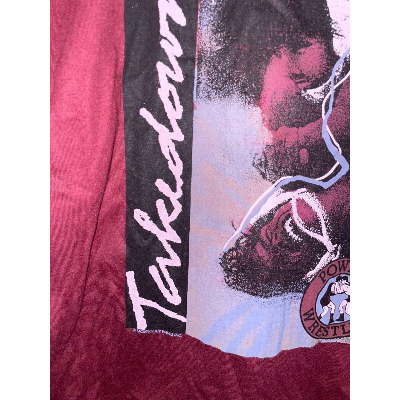 Jerzees Vintage Power Wrestling Shirt Jerzees Takedown Red Tee 90s S Size US S / EU 44-46 / 1 - 3 Thumbnail