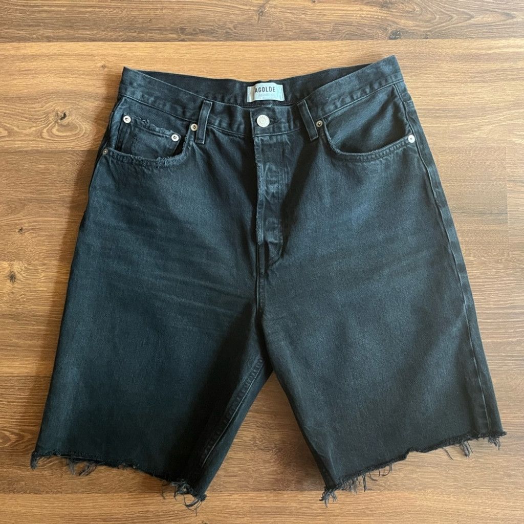 Agolde 🖤 AGOLDE Black Bermuda Denim Shorts – Y2K 90s Vibes 🖤 Size 42" / US 20 - 2 Thumbnail