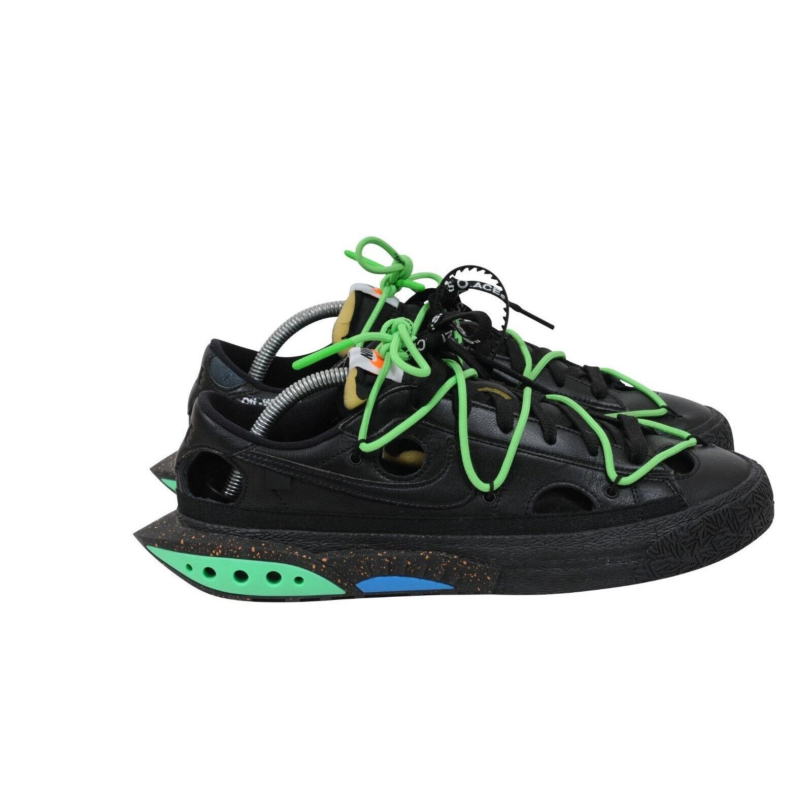 Nike × Off-White Blazer Low Top Black Electro Lime Size US 10 / EU 43 - 8 Thumbnail