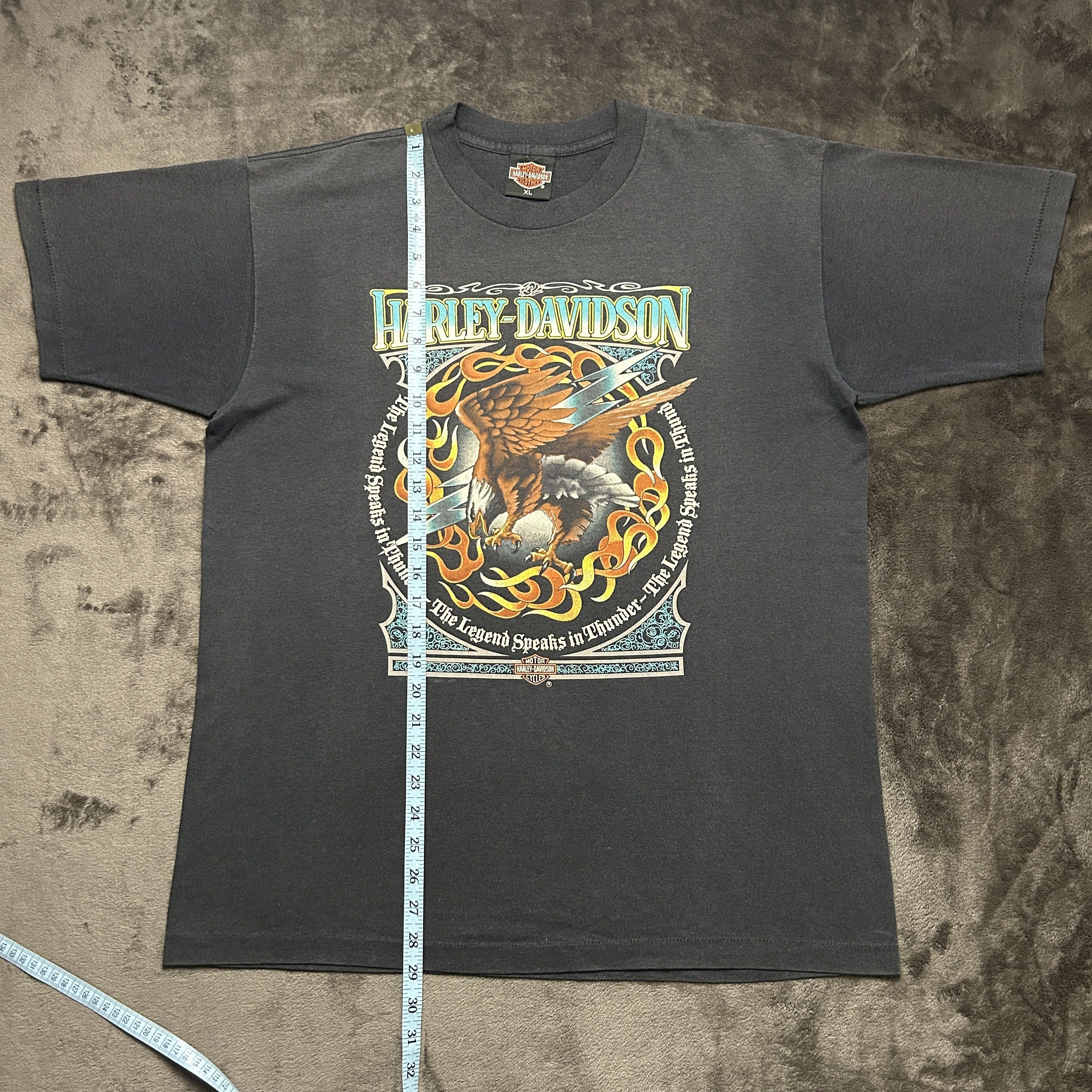 Harley Davidson ヴィンテージTシャツ 1991年 Harley Davidson The Legend Speaks In Thunder 1991 T-shirt