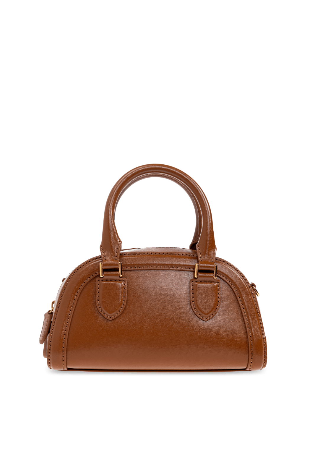 Alexander McQueen MCQUEEN Birdee Mini Brown Leather Top Handle New/Auth Size ONE SIZE - 2 Thumbnail