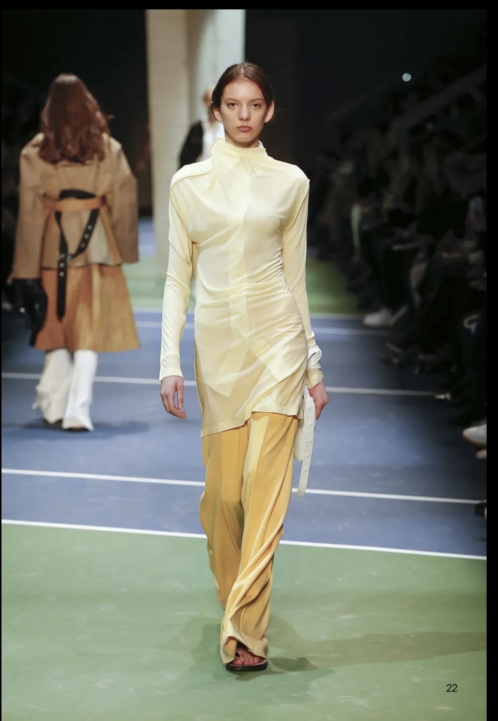 image of Celine Yellow Runway Dress, Women's (Size Small)