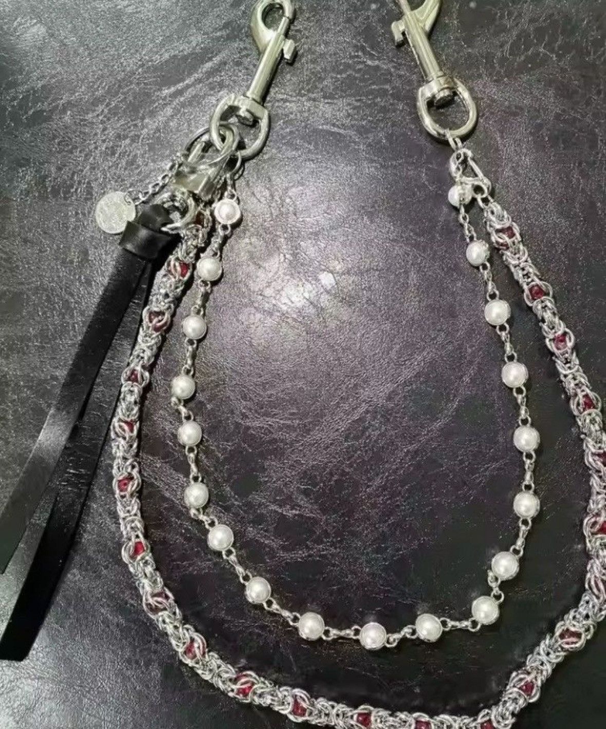 Japanese Brand × Jewelry 2 Layer Natural Echo Pearled Wallet Chain Size ONE SIZE - 1 Thumbnail