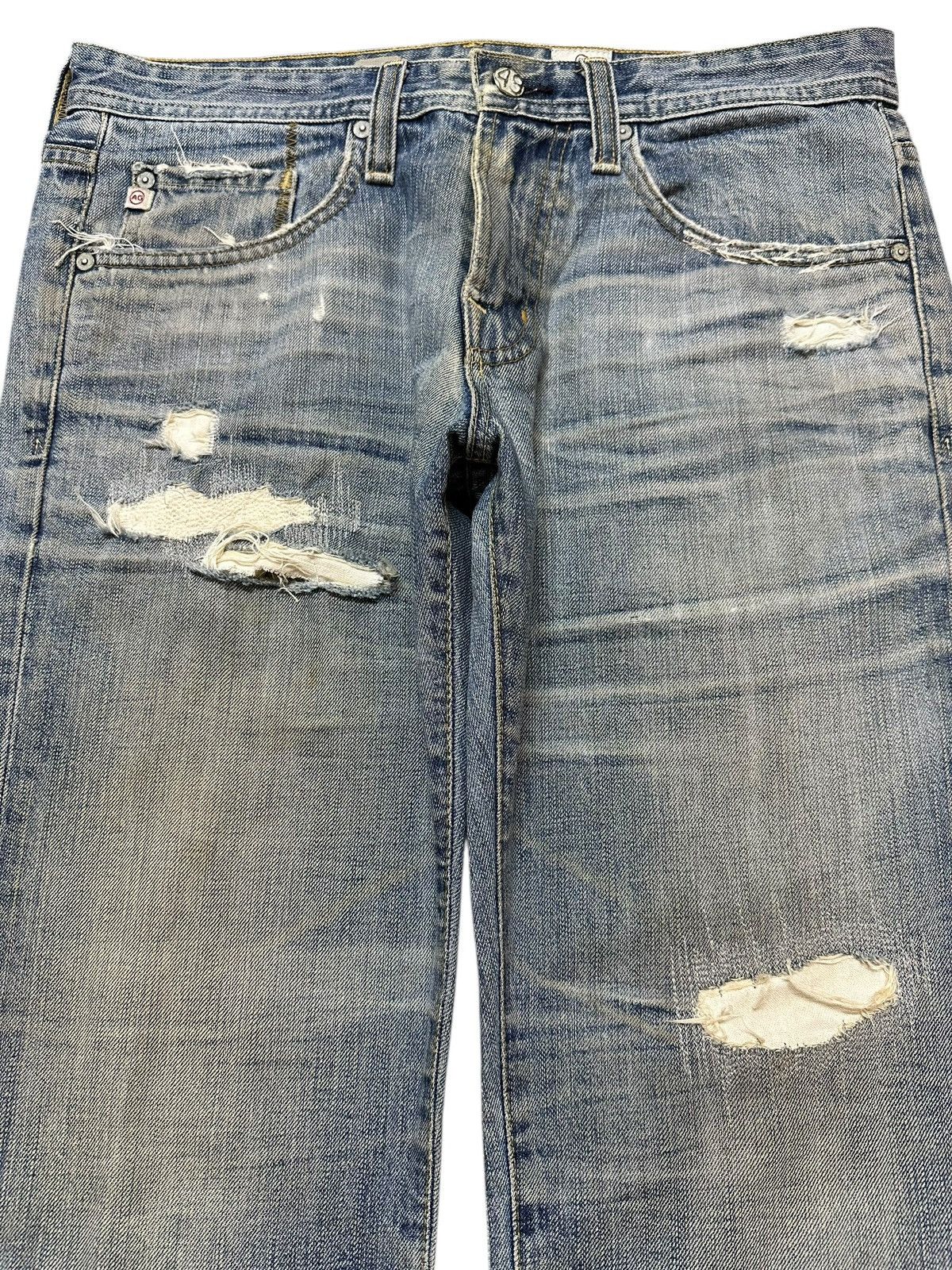 AG Adriano Goldschmied Vintage Usa Adriano Goldschmied Faded Wash Distressed Jeans Size US 32 / EU 48 - 3 Thumbnail