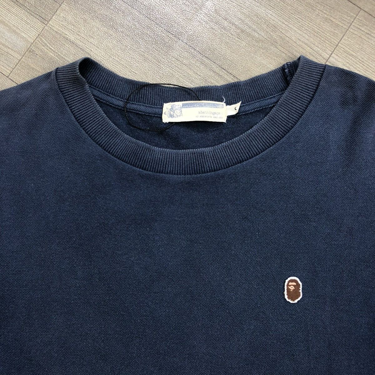 Bape 1990s A Bathing Ape Bape Small Logo Navy Tee Size US S / EU 44-46 / 1 - 3 Thumbnail