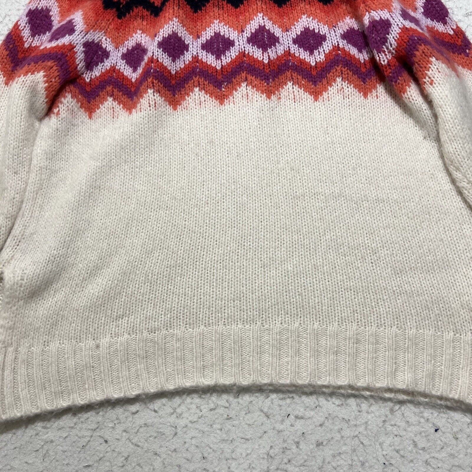 Other Aerie XS Wool Mock Neck Long Sleeve Zig Zag Sweater Size XS / US 0-2 / IT 36-38 - 12 Thumbnail