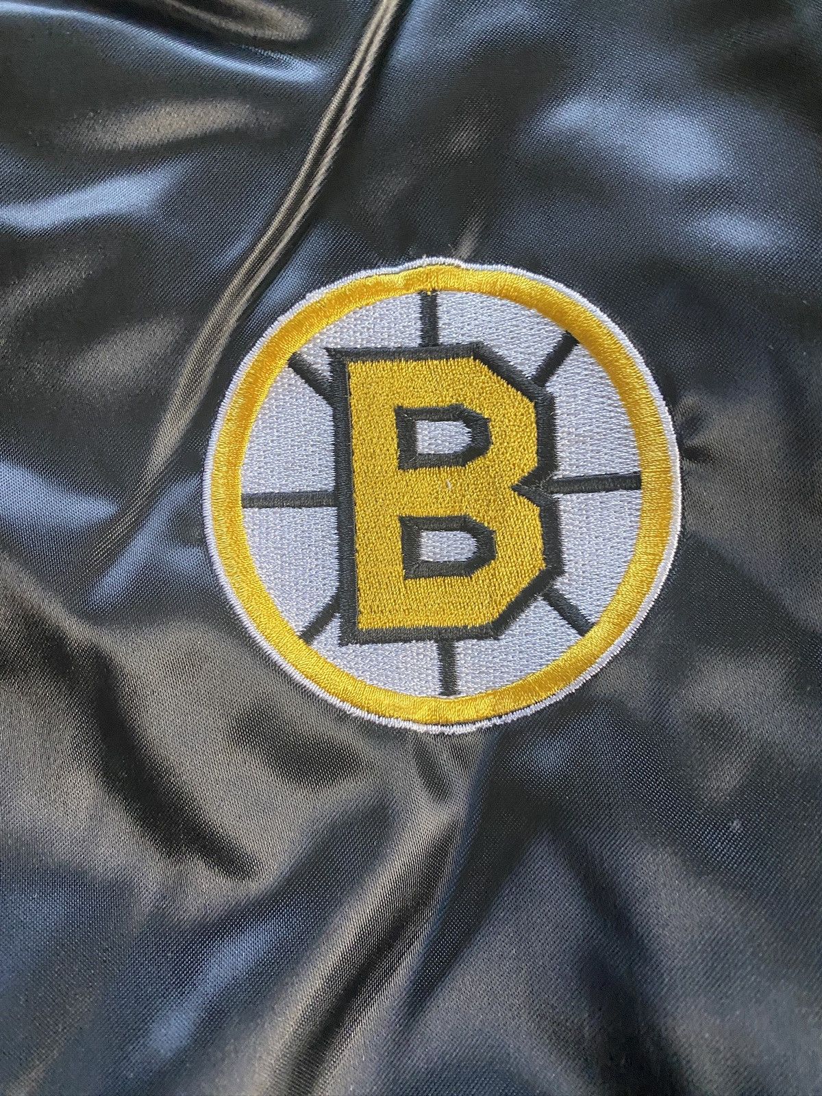 NHL × Swingster × Vintage Vintage 80’s Boston Bruins Satin Swingster Bomber Jacket Size US XL / EU 56 / 4 - 3 Thumbnail