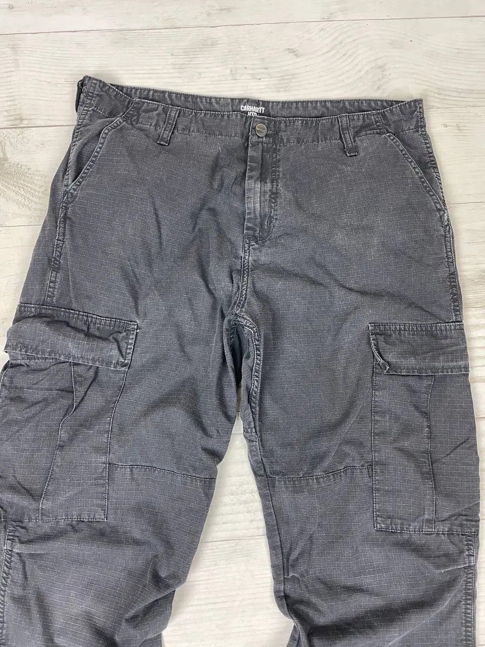 Carhartt Vintage Carhartt WIP Cargo Pants DistrIssed Work Size US 36 / EU 52 - 10 Thumbnail