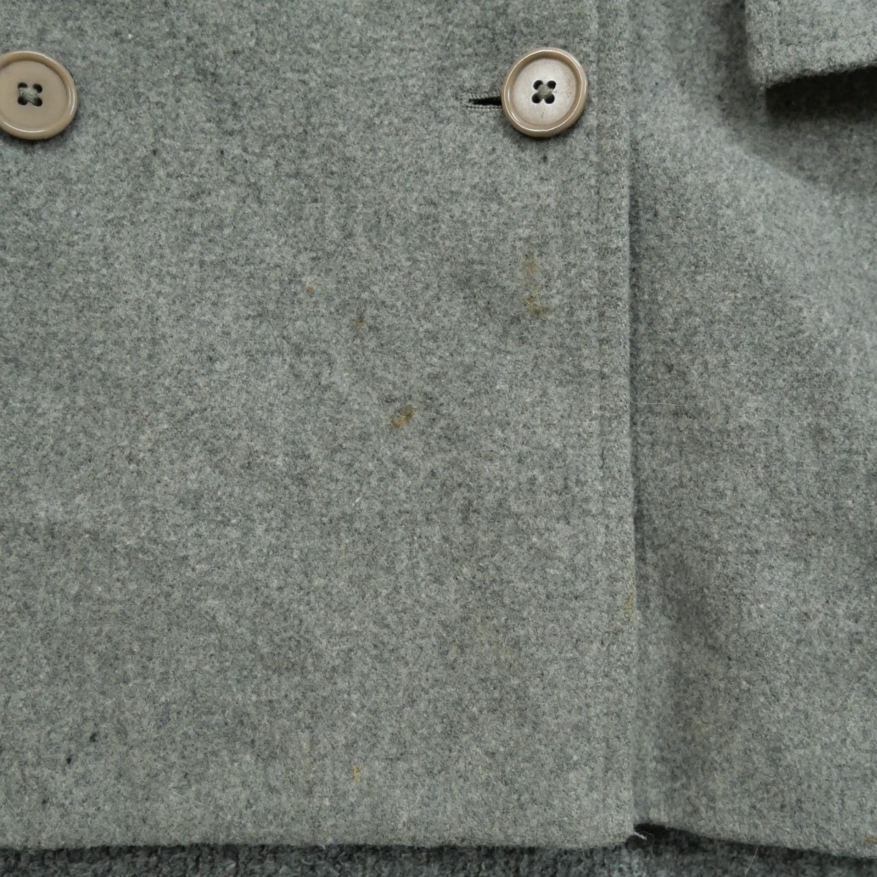 Abercrombie & Fitch Abercrombie & Fitch Jacket Womens Medium Grey Wool Blend Double Breasted Trench Coat Button Long Sleeve Casual Size M / US 6-8 / IT 42-44 - 3 Thumbnail