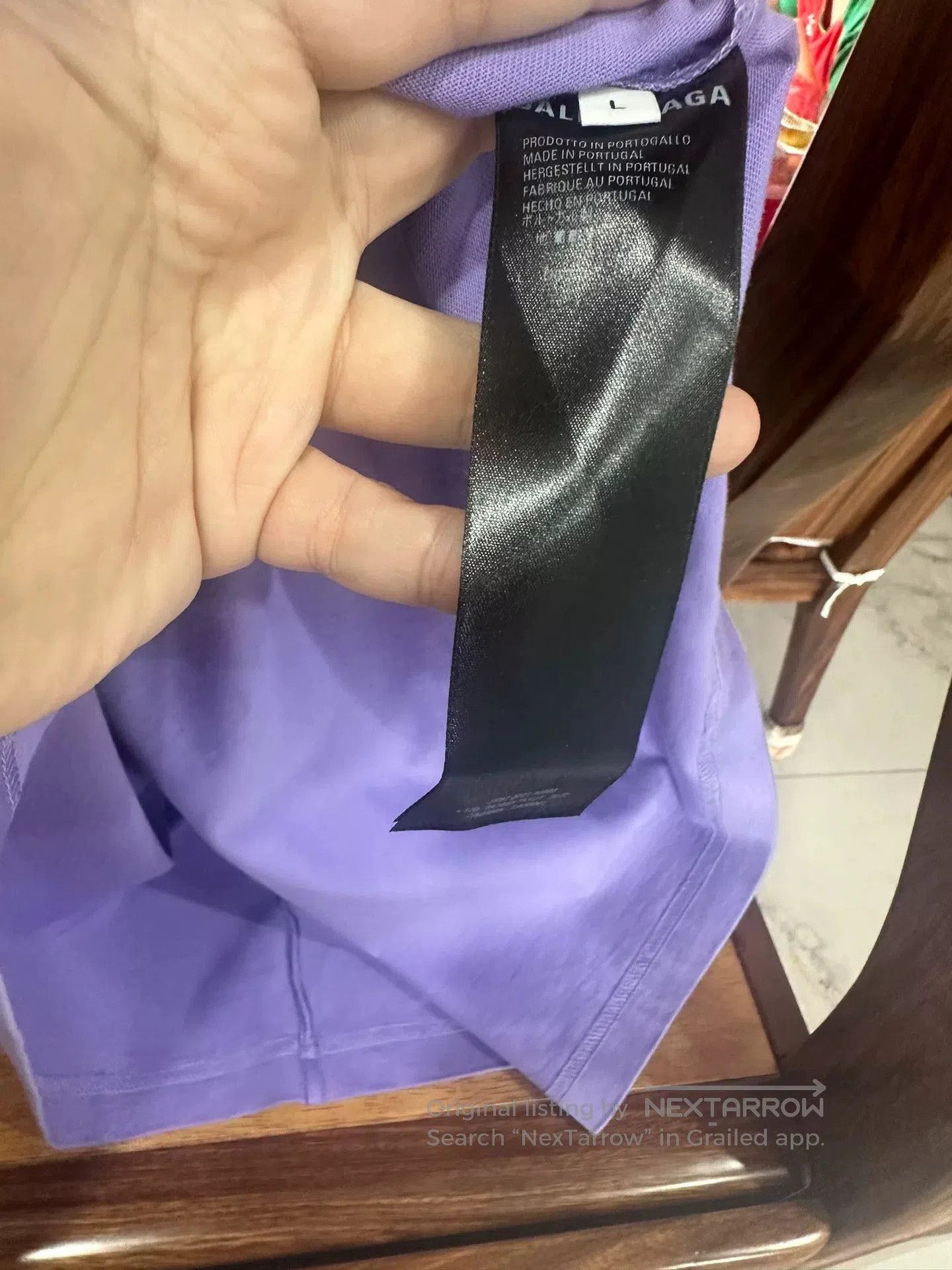 Balenciaga balenciaga logo t-shirt in vibrant purple. Size US M / EU 48-50 / 2 - 5 Thumbnail