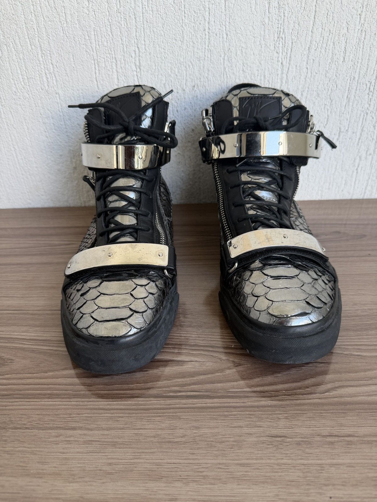 Giuseppe Zanotti Rare‼️🔥Croc embossed leather Size US 13 / EU 46 - 5 Thumbnail