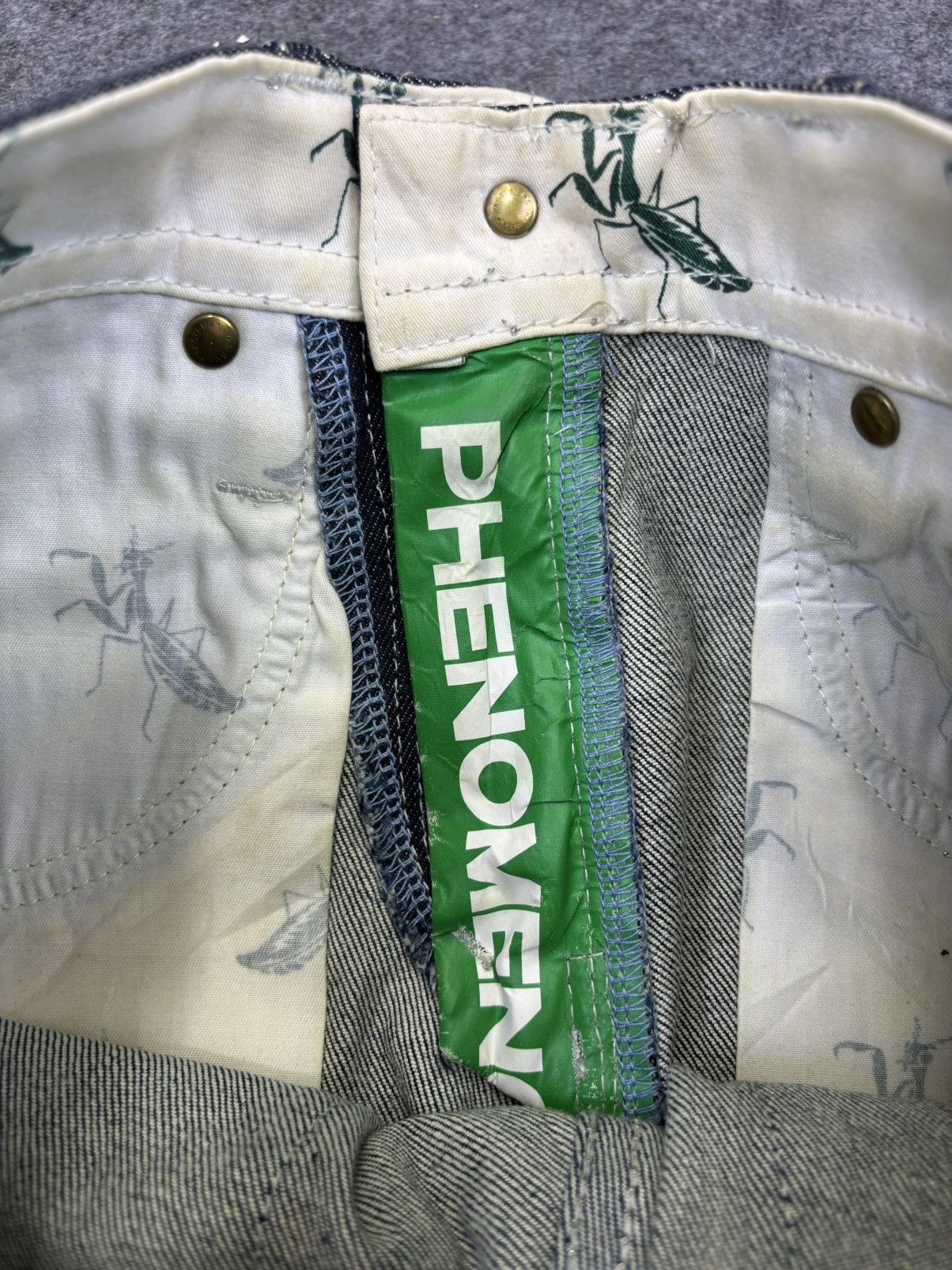 Japanese Brand PHENOMENON Tokyo Japanese Designer Skinny 10Oz Denim F751 Size US 29 - 13 Thumbnail