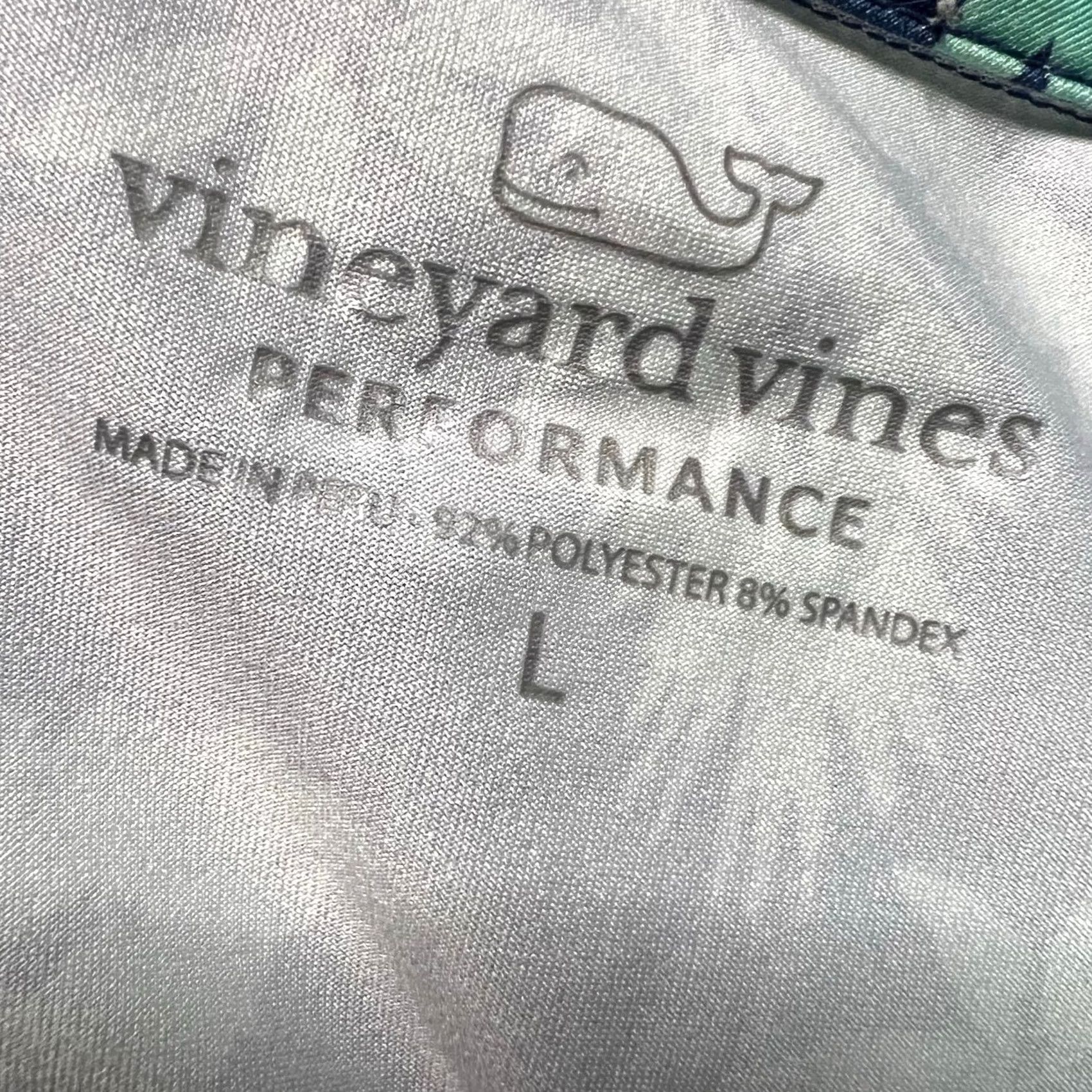 Vineyard Vines Vineyard Vines Polo Shirt Mens Large Blue Floral Short Sleeve Performance Golf Mens L Blue Polo Shirt Size US L / EU 52-54 / 3 - 7 Thumbnail