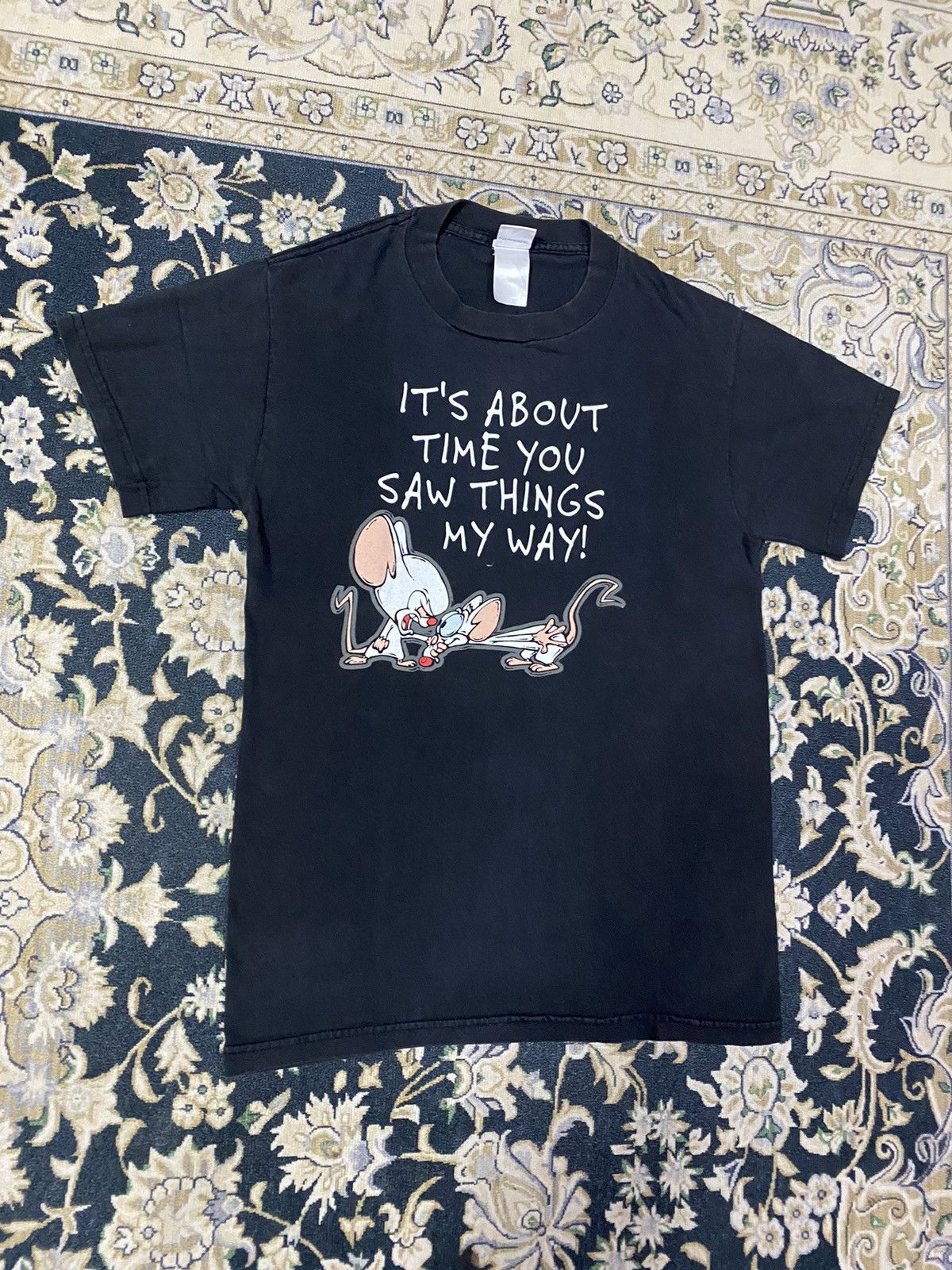 Cartoon Network Vintage Pinky And The Brain Cartoon Size US S / EU 44-46 / 1 - 3 Thumbnail