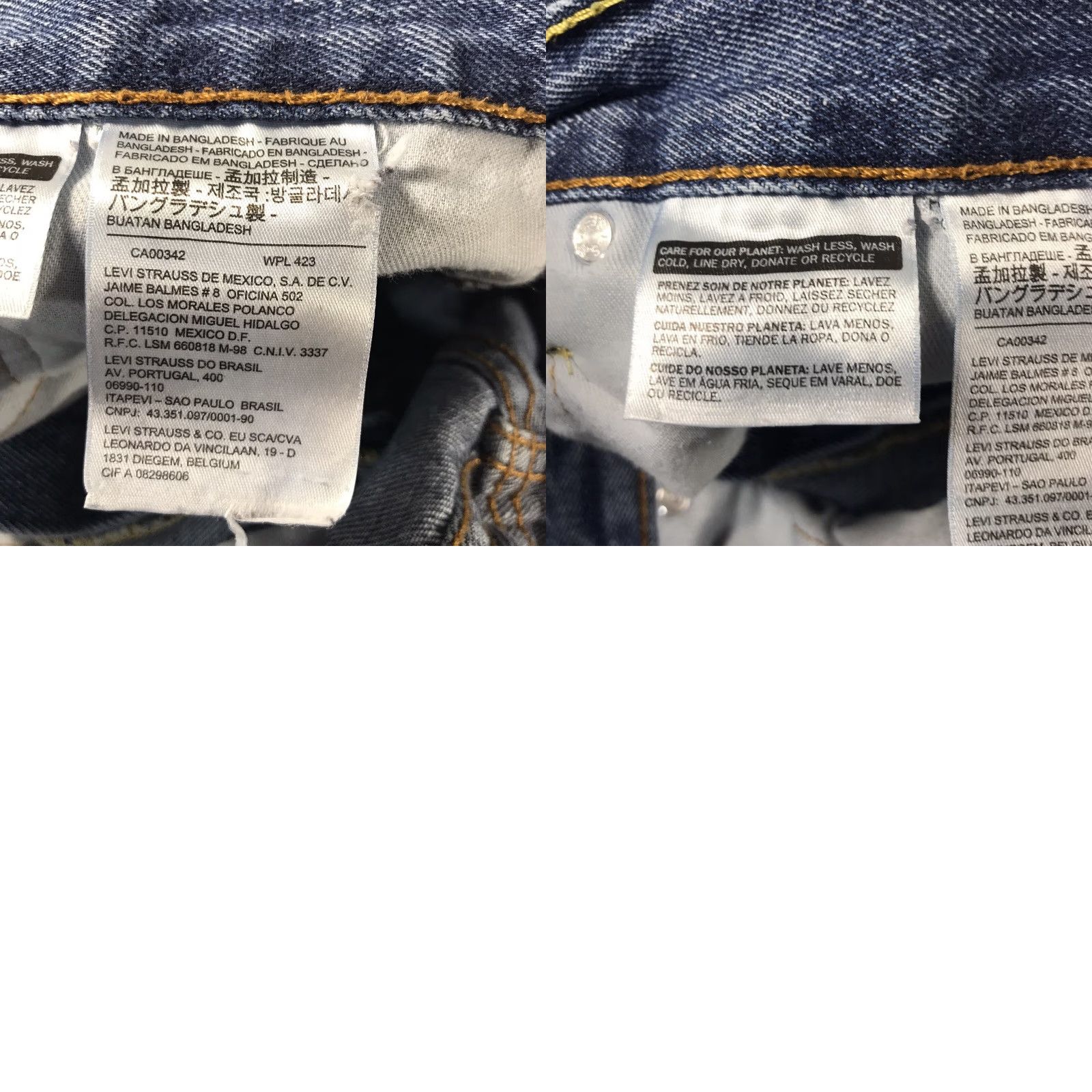 Levi's Levi's 505 Jeans Mens Regular Fit Size 36X30 Blue Medium Wash Straight 5-Pocket USA Size US 36 / EU 52 - 8 Thumbnail