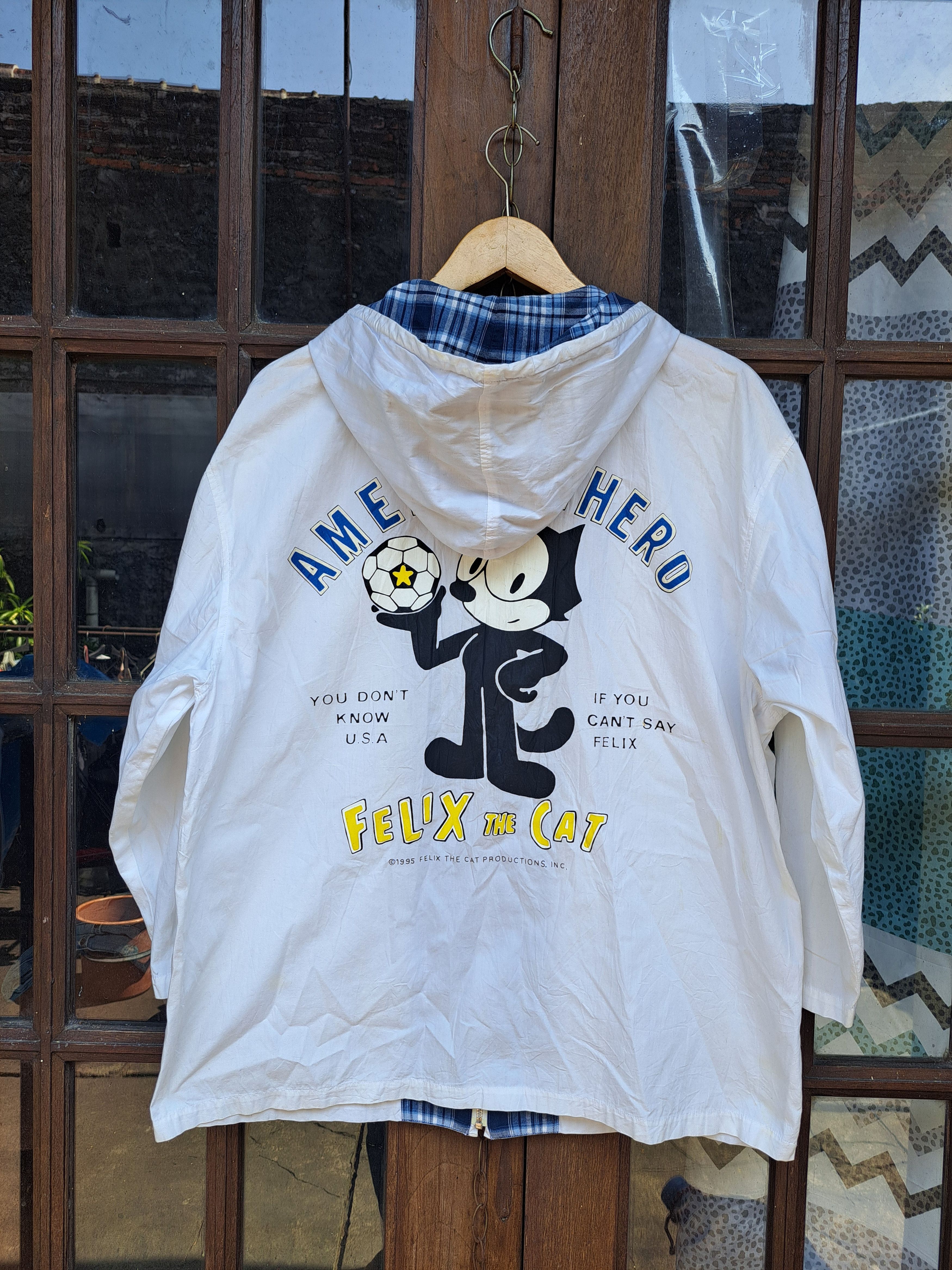 Felix Vintage 1995 Felix The Cat Windbreaker Unisex Jacket Size M / US 6-8 / IT 42-44 - 1 Thumbnail