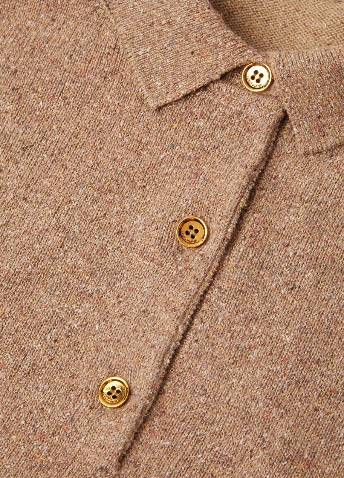 Loro Piana o1srvl11e0526 FAO9753 Colonno Polo Shirt in Brown Size S / US 4 / IT 40 - 4 Thumbnail