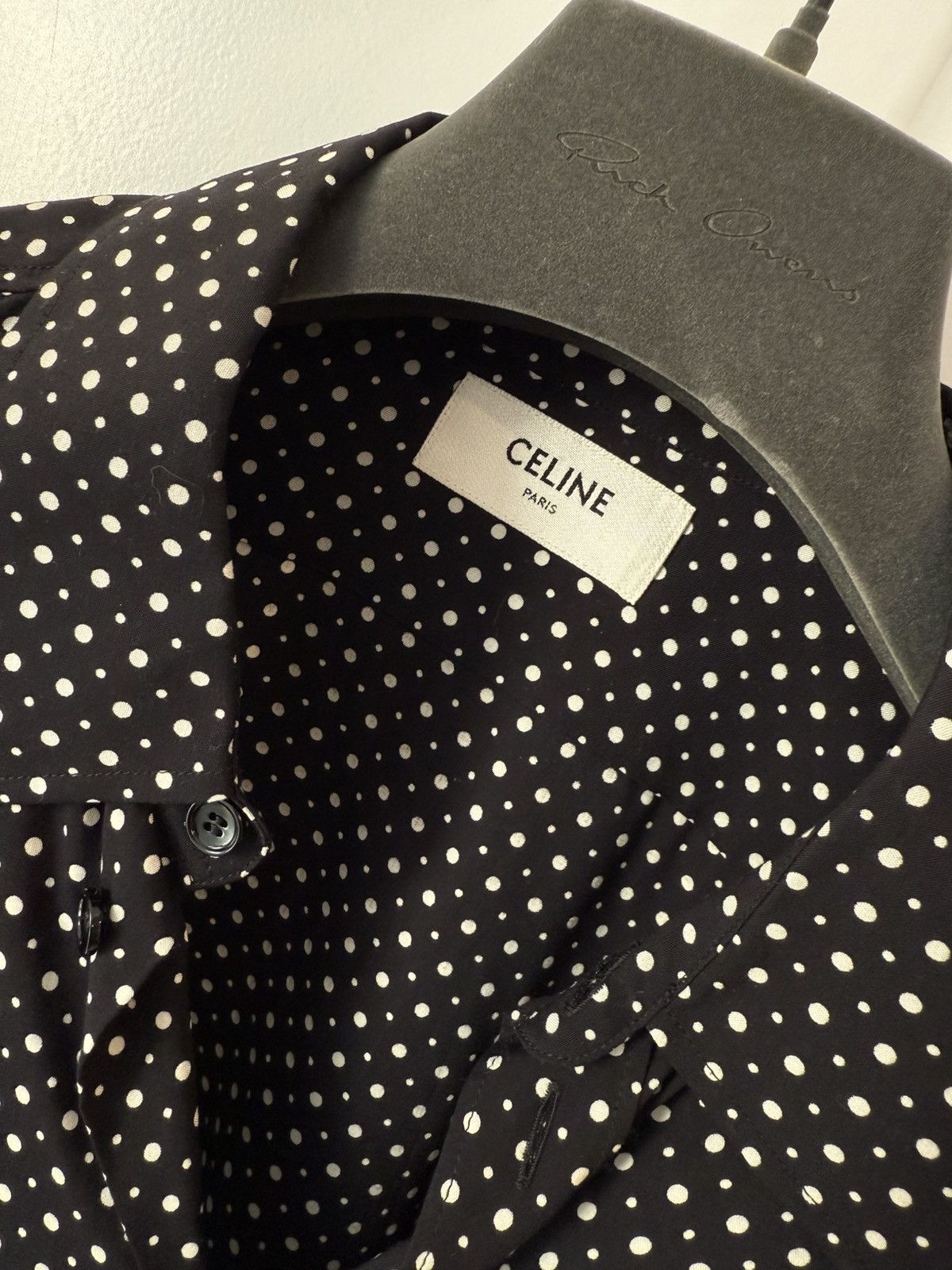 Celine × Hedi Slimane Celine Polka Dot Shirt - 40 Size US M / EU 48-50 / 2 - 3 Thumbnail