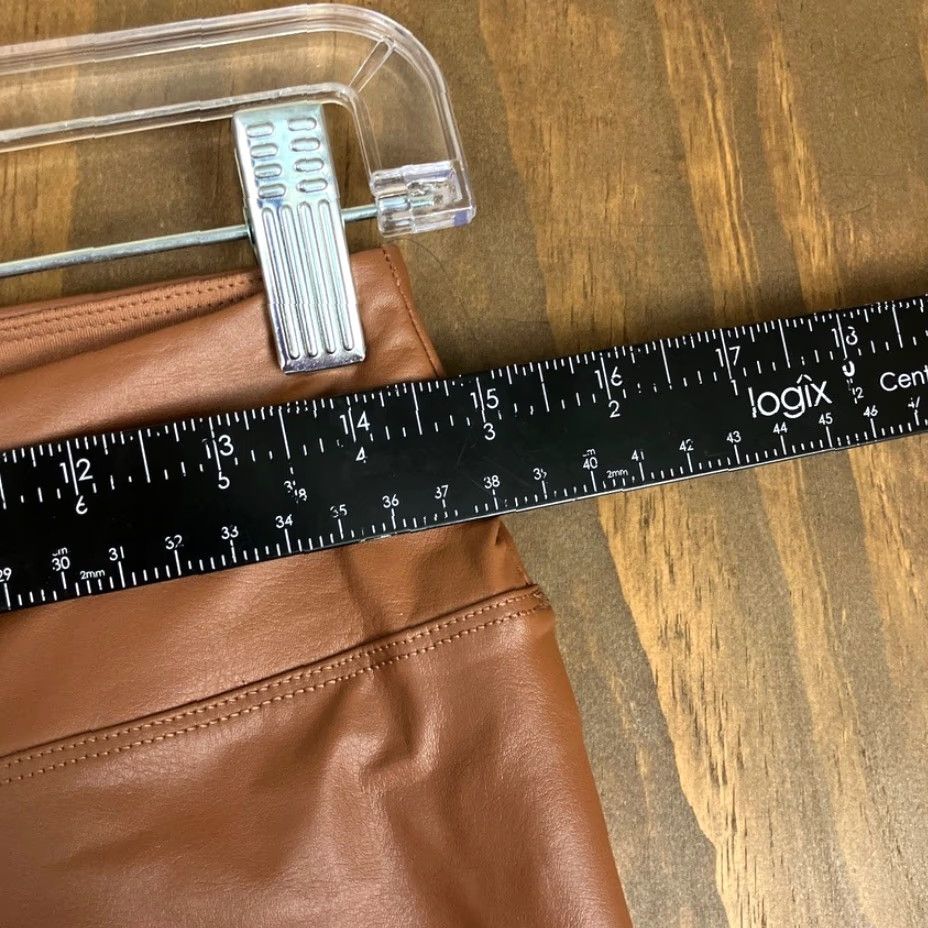 Vintage OFFLINE By Aerie Womens Pants Brown High Rise Faux Leather Leggings XL Size 40" / US 18 - 6 Thumbnail