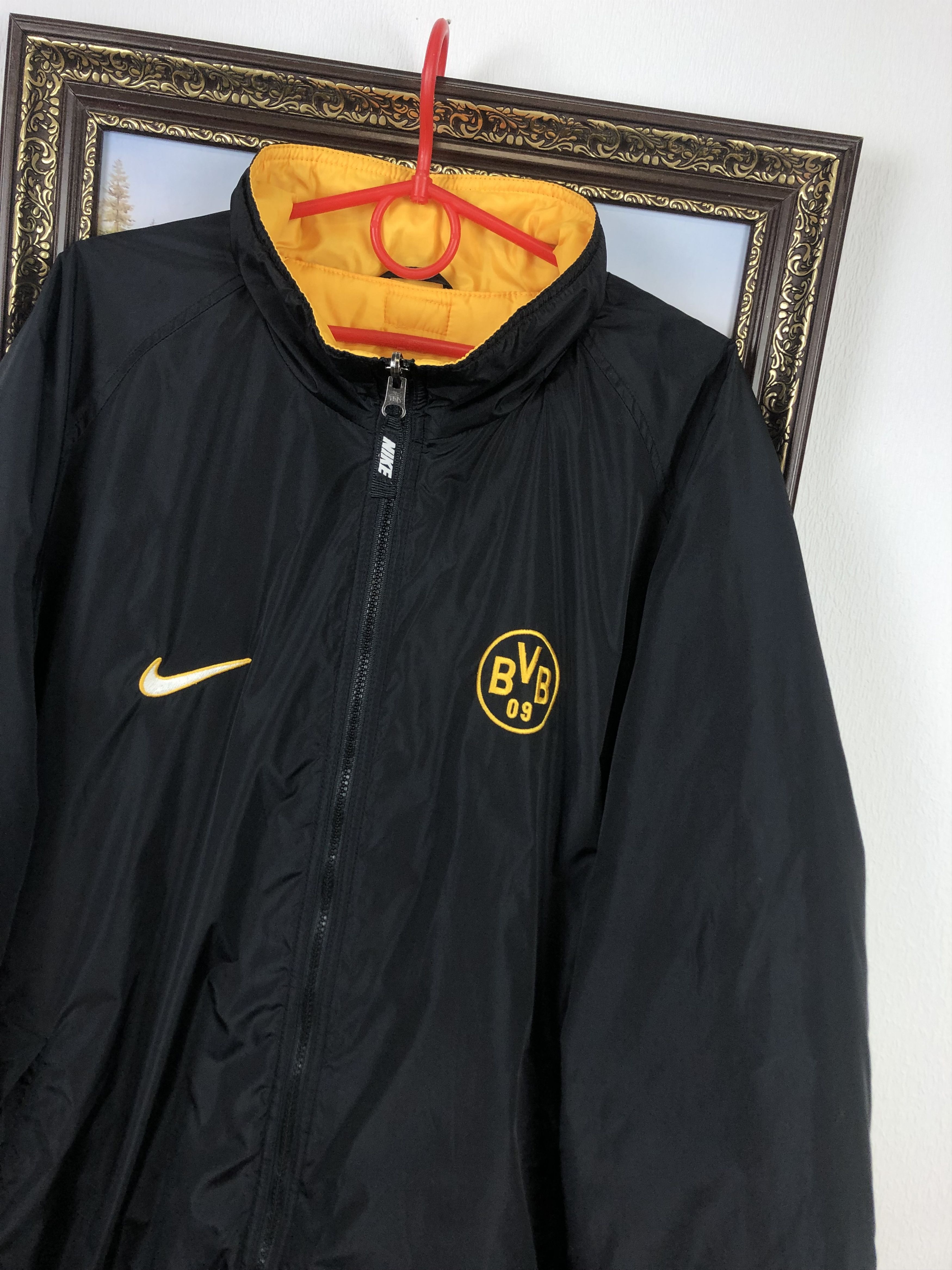 Nike Vintage Borussia Dortmund Football Warm Jacket Double Sided Size US XXL / EU 58 / 5 - 4 Thumbnail
