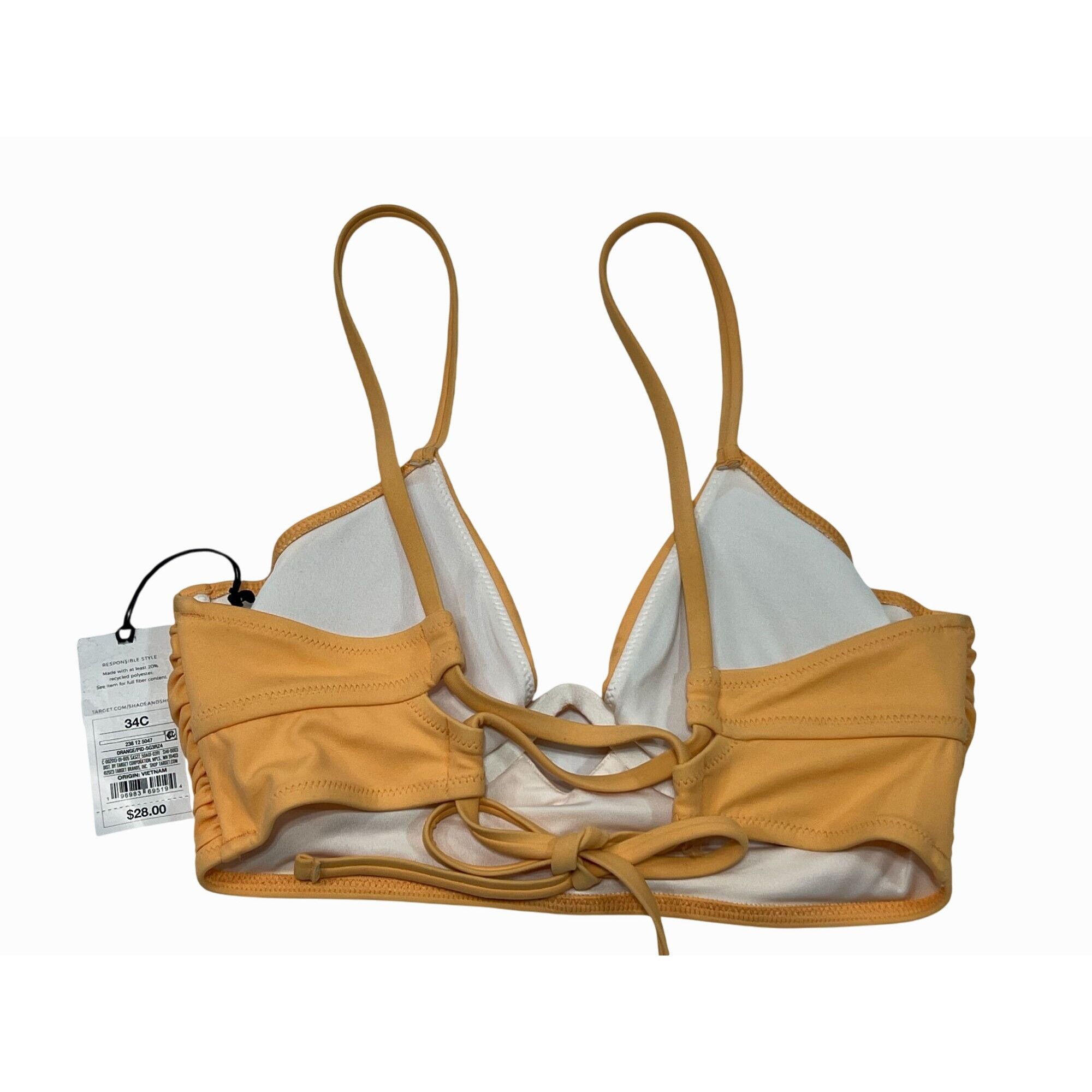 Other Shade & Shore - Women's Bikini Top Shirred Keyhole Underwire Size ONE SIZE - 4 Thumbnail