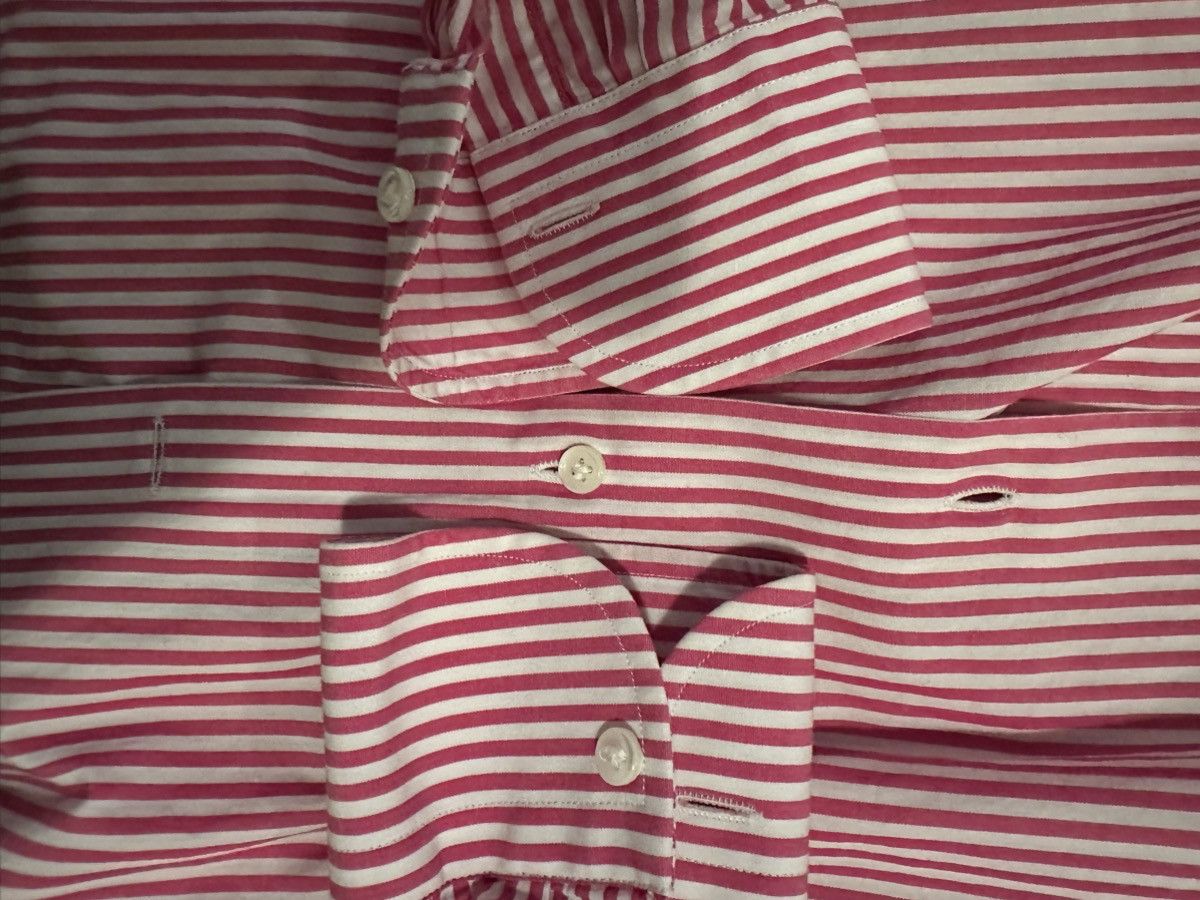 Berg & Berg $350 French Stripe Button Down (15/38) Size US M / EU 48-50 / 2 - 5 Thumbnail