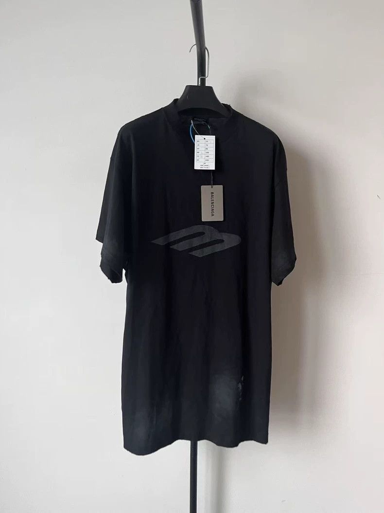 Balenciaga Balenciaga Faded Logo Print Crew Neck Short Sleeve Tee Size US S / EU 44-46 / 1 - 1 Thumbnail