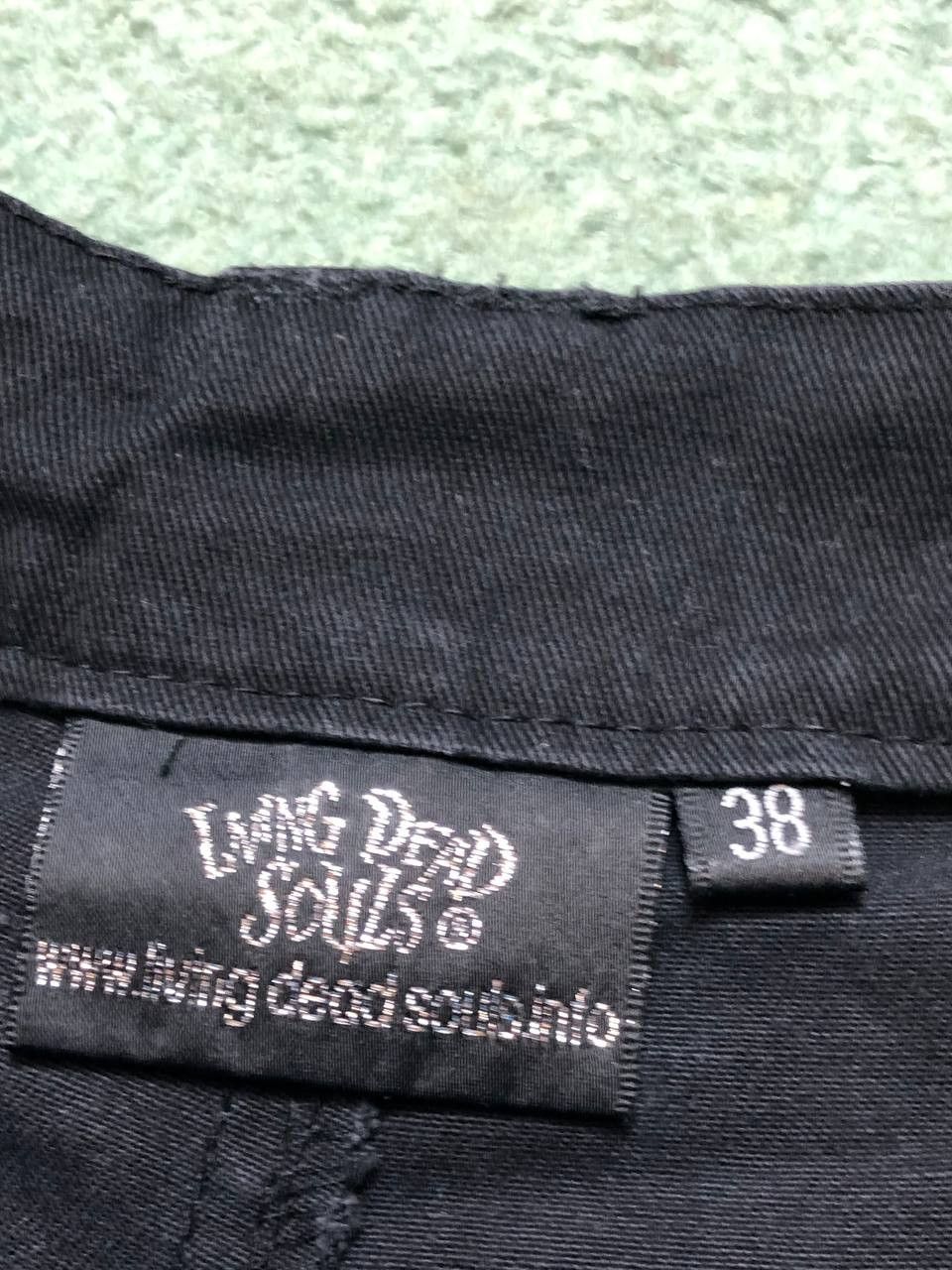 Vintage black Vintage Living Dead Souls Casual pants Y2K Size US 38 / EU 54 - 2 Thumbnail