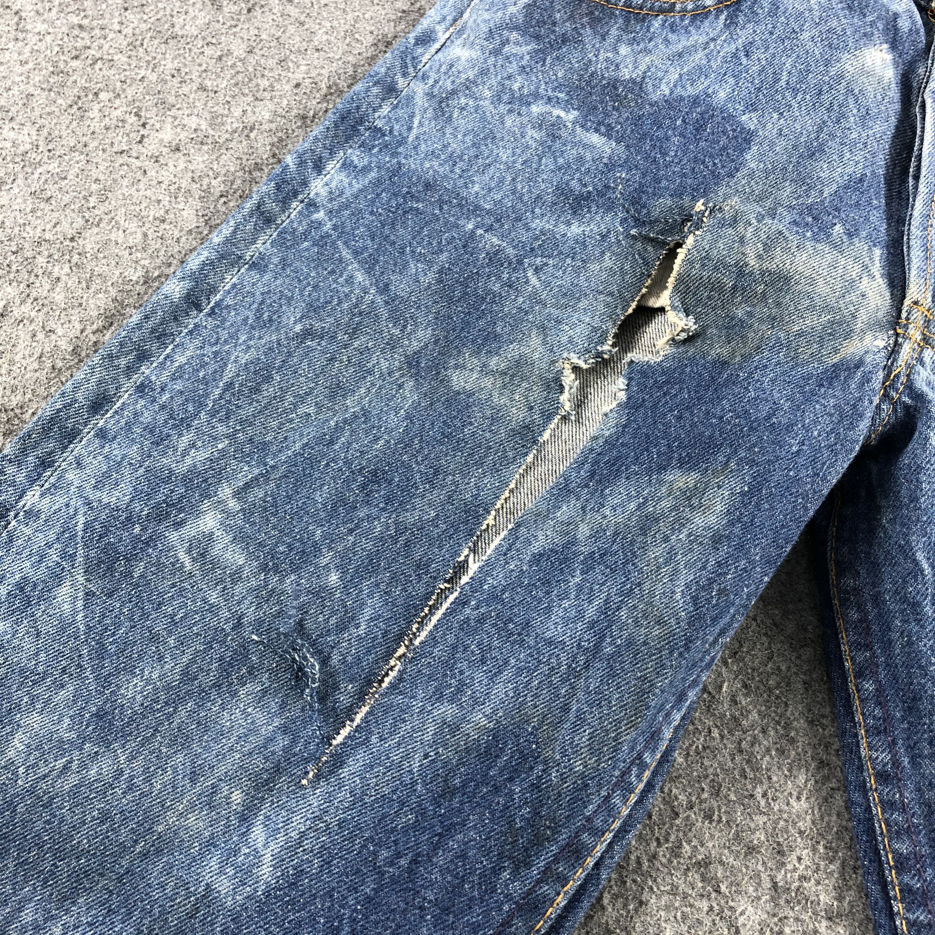 Levi's Vintage 80s Blue Wash Levis 501 Jeans-J1742 Size US 28 / EU 44 - 10 Thumbnail