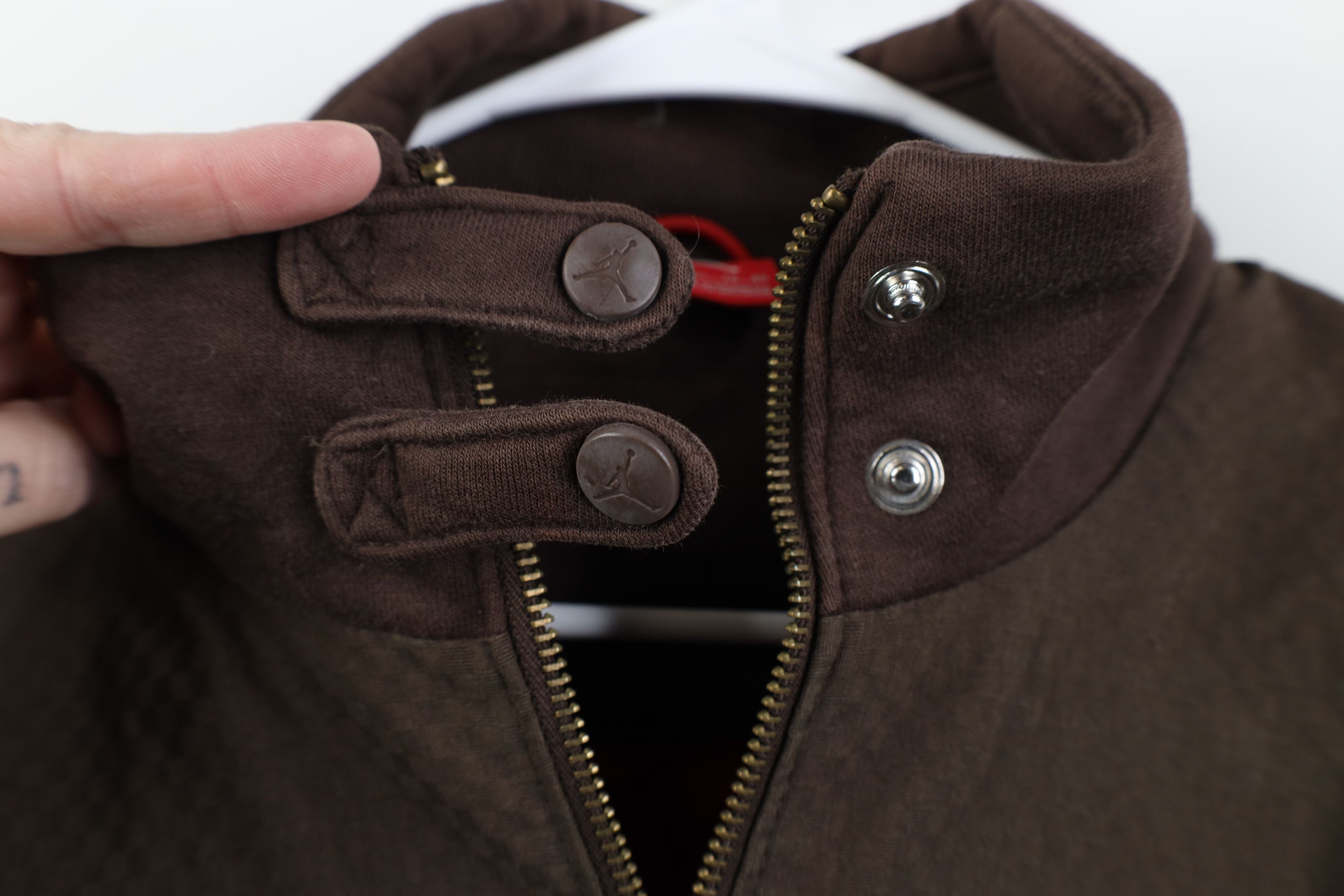 Nike Vintage Nike Air Jordan Heavyweight Bomber Jacket Brown Size US XL / EU 56 / 4 - 13 Thumbnail