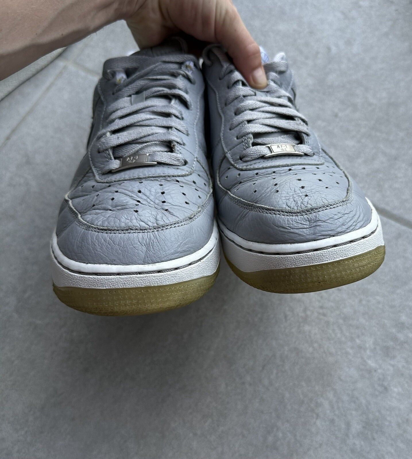 Nike Men's Nike Air Force 1 Wolf Grey 2012 Size US- 11 Size US 11 / EU 44 - 7 Thumbnail