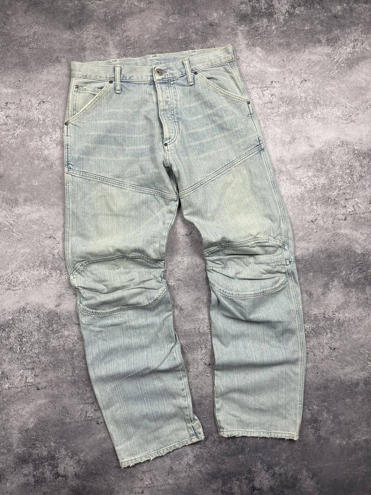G-Star Vintage G-Star Raw Baggy Denim Jeans Double Knee Pants Y2K Size US 34 / EU 50 - 13 Thumbnail