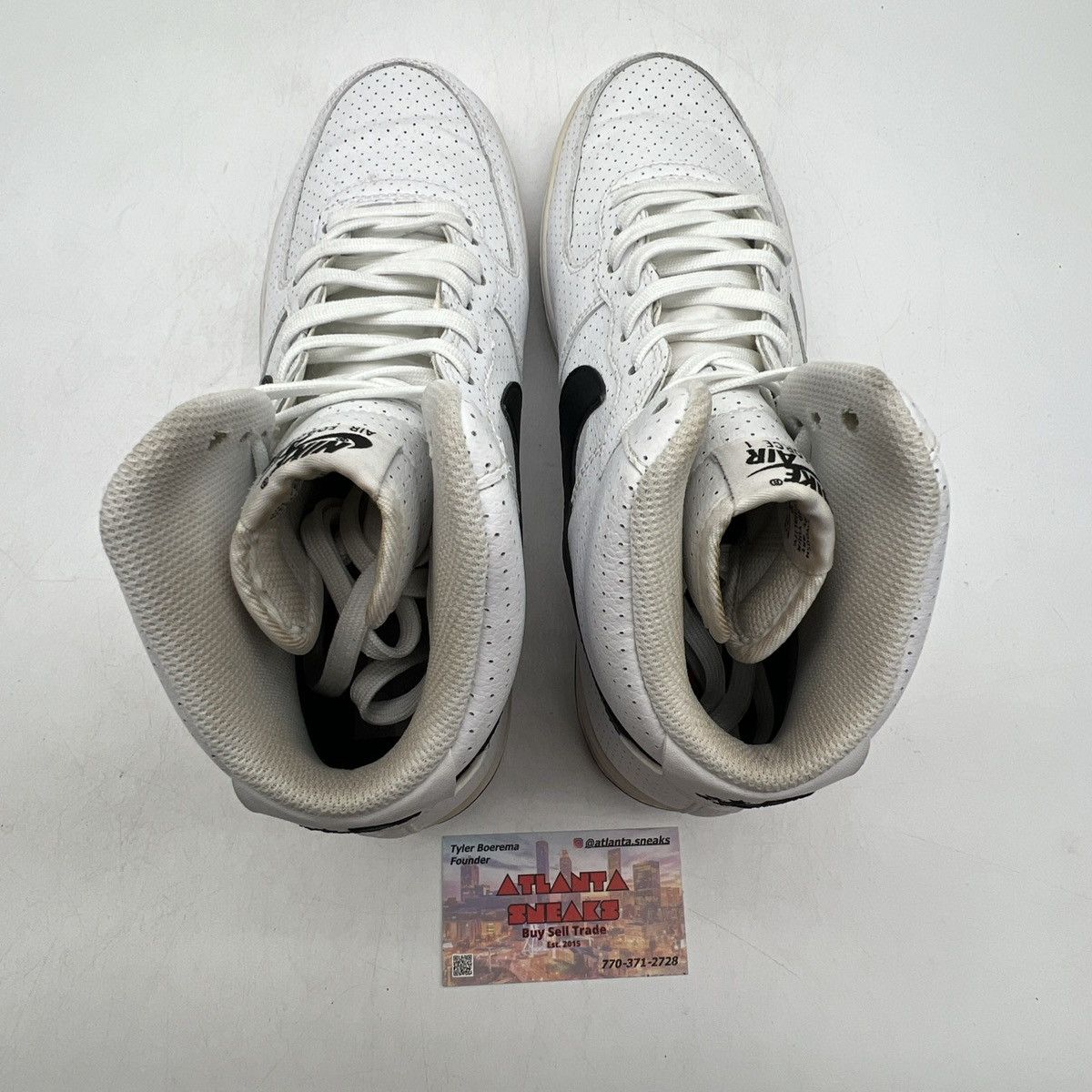 Nike Air Force 1 high perforated white Size US 9.5 / EU 42-43 - 6 Thumbnail