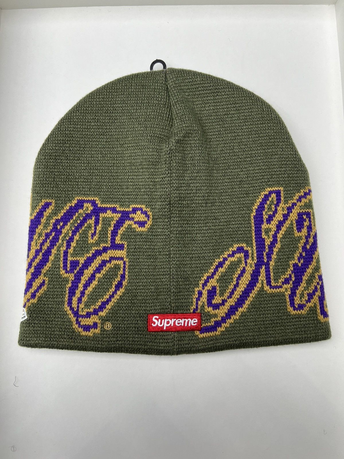 Supreme Supreme New Era Cursive Beanie Size ONE SIZE - 1 Thumbnail