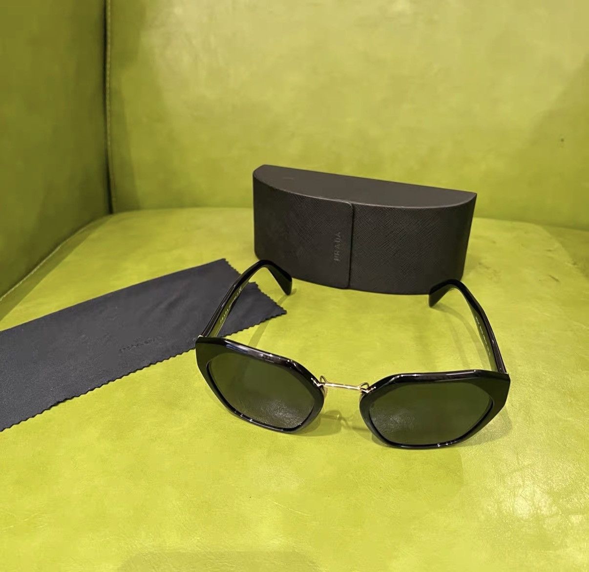 Prada Prada Irregular Sunglasses J42 Size ONE SIZE - 3 Thumbnail