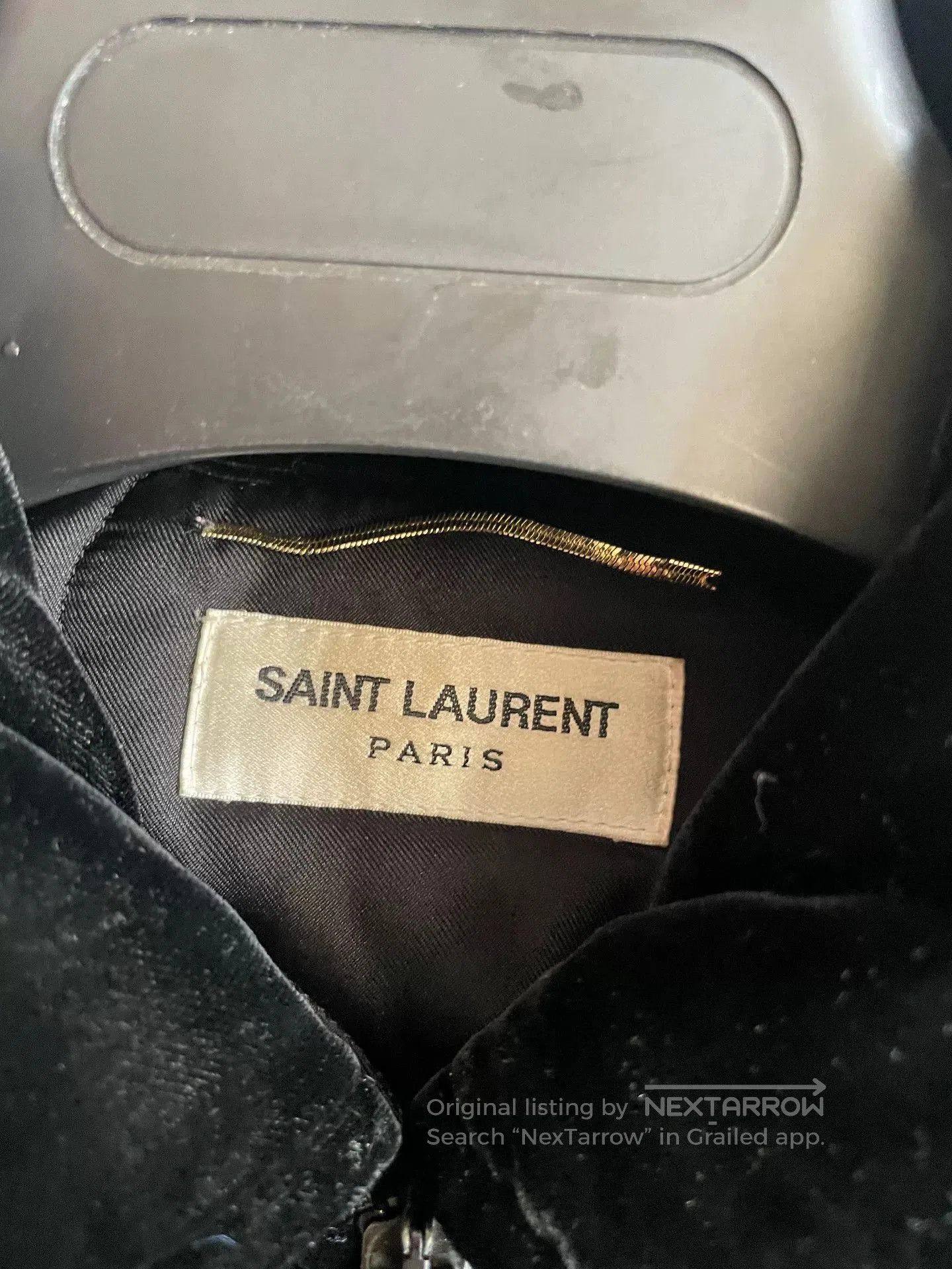 Saint Laurent Paris saint laurent black velvet jacket with rhinestones. Size US M / EU 48-50 / 2 - 4 Thumbnail