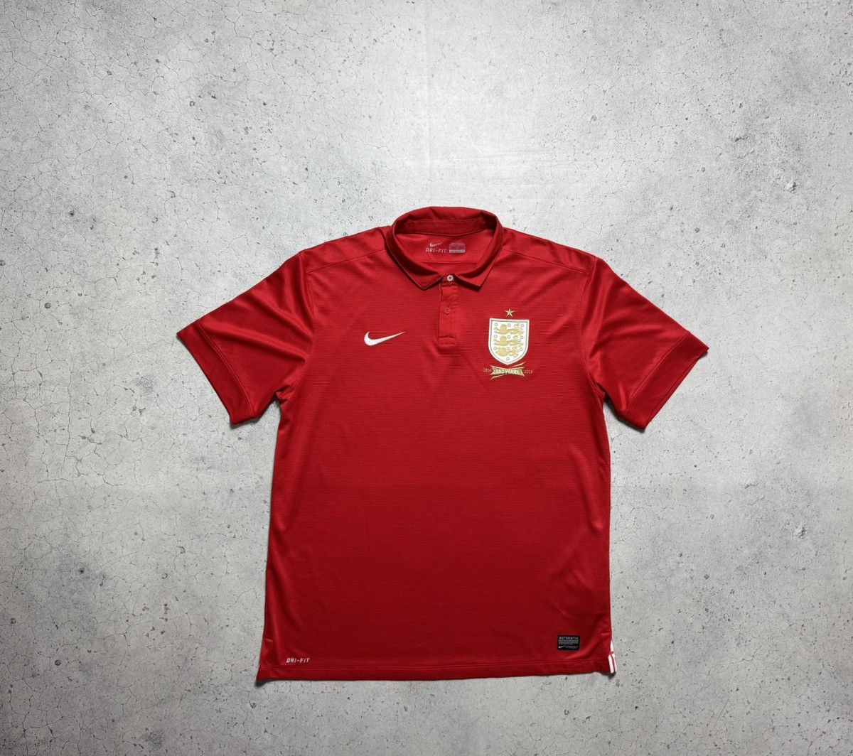 Nike Nike England Team 2013/2014 Vintage Soccer Jersey Size US XL / EU 56 / 4 - 1 Thumbnail