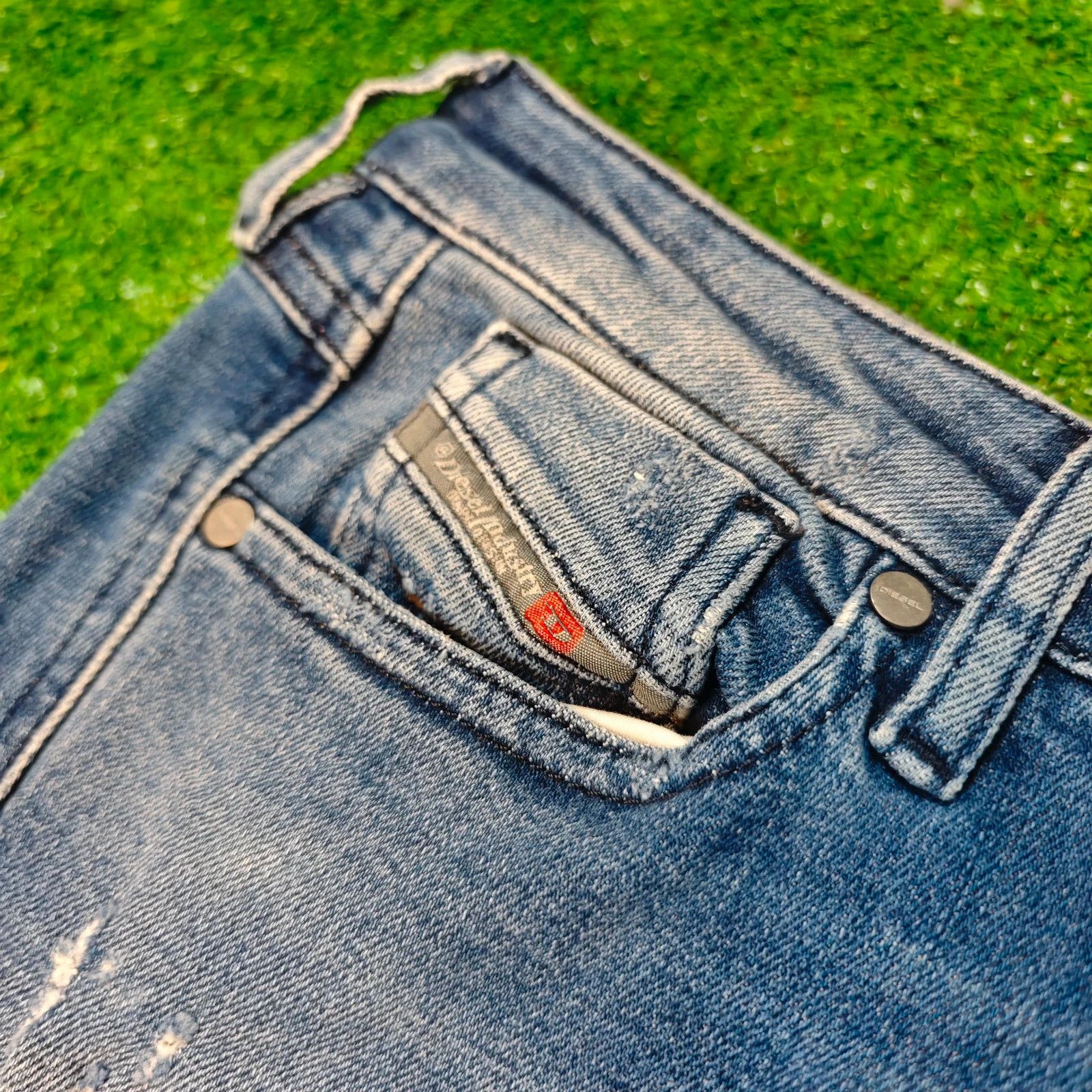 Diesel Diesel Gracey Jeans Womens 27 zip fly super slim skinny Size 27" / US 4 / IT 40 - 6 Thumbnail