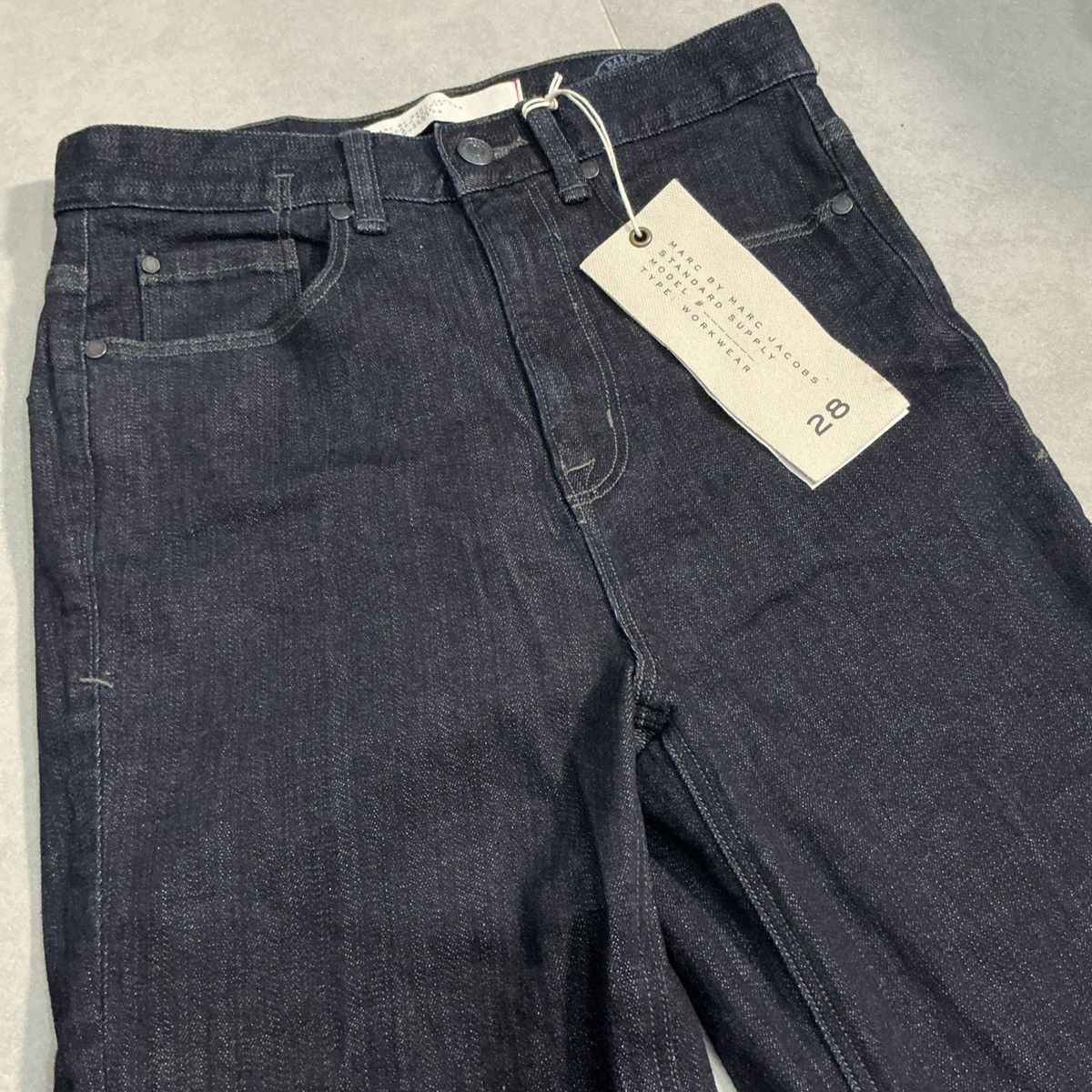 Marc by Marc Jacobs Marc by Marc Jacobs Dark Wash High Wise Flare Jeans NWT Y2K Size 28" / US 6 / IT 42 - 3 Thumbnail