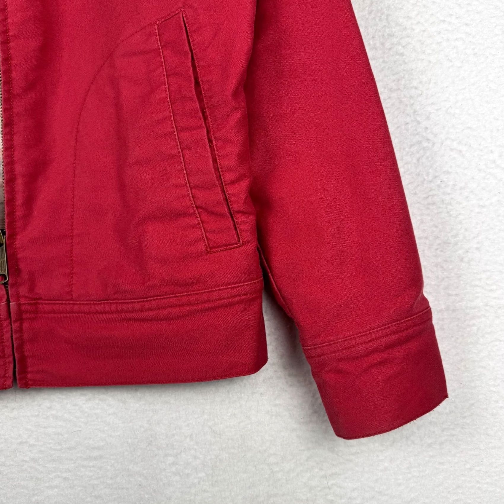 Lee VINTAGE Lee Riders Women's Small Pink/Faded Red Full Zip Flannel Lined Jacket Size S / US 4 / IT 40 - 3 Thumbnail