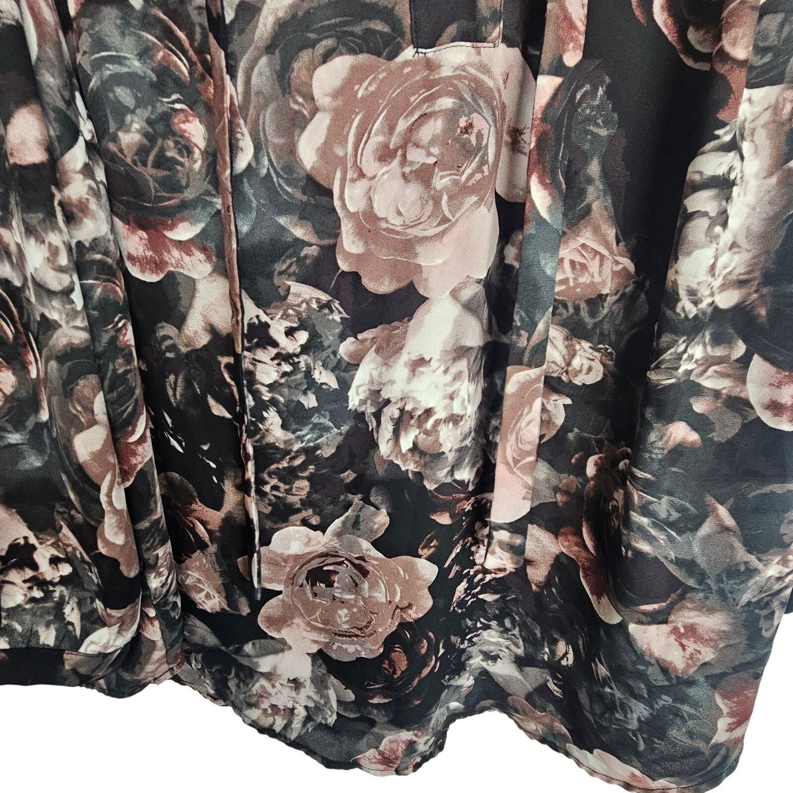 Corridor Torrid Georgette Peasant Top Sz 1X Dark Romantic Whimsigoth Size XL / US 12-14 / IT 48-50 - 4 Thumbnail