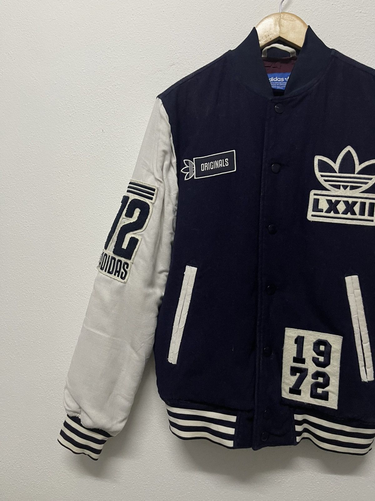 Adidas VINTAGE ADIDAS WOOL SLEEVE VARSITY JACKET Size US S / EU 44-46 / 1 - 9 Thumbnail