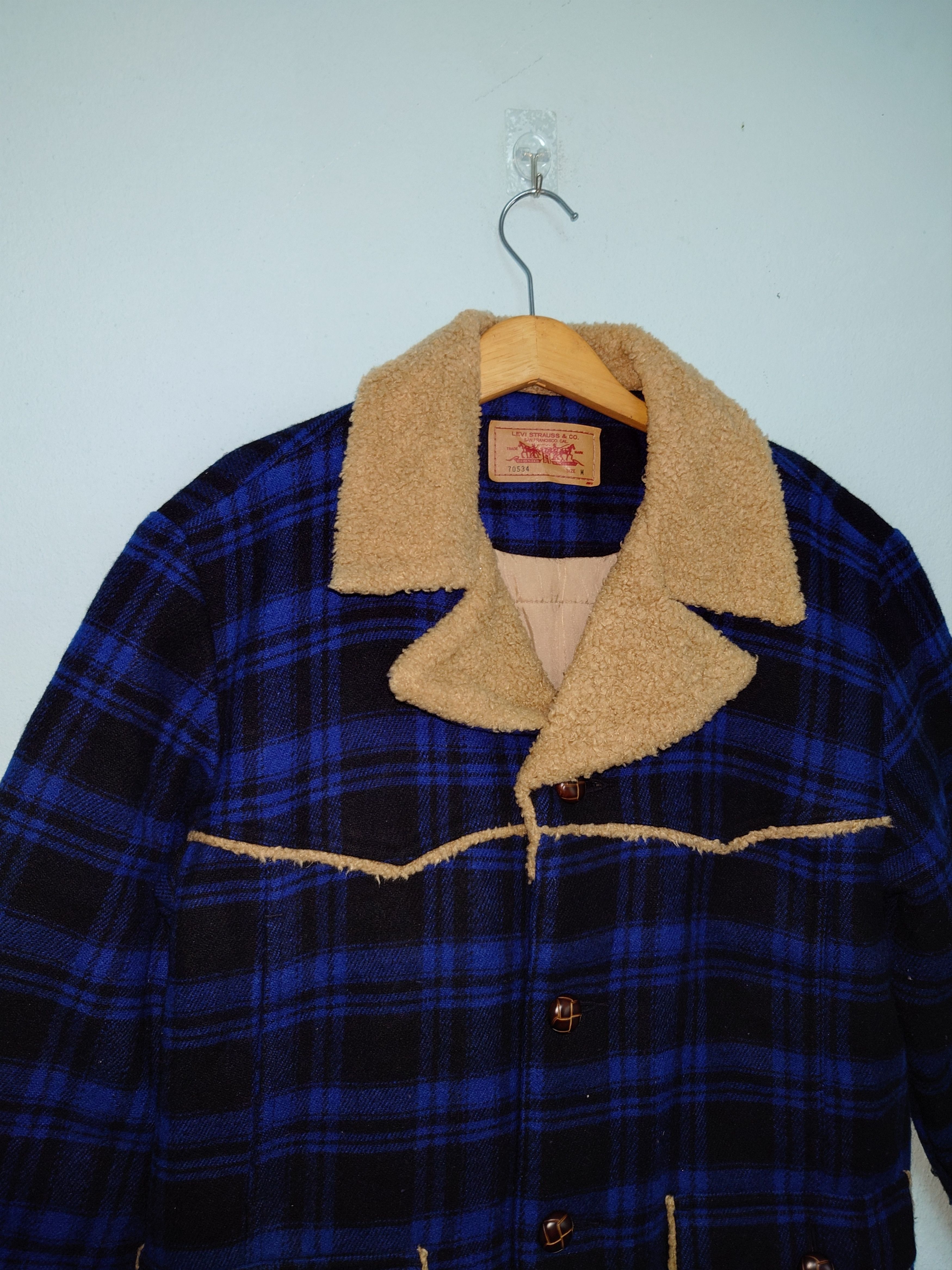 Levi's Vintage 90s Levi’s Sherpa Lined Plaid Trucker Jacket Size US M / EU 48-50 / 2 - 4 Thumbnail