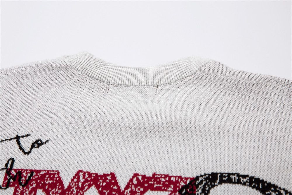 Vintage Men's loose graffiti lettering crew neck casual sweater Size US L / EU 52-54 / 3 - 5 Thumbnail