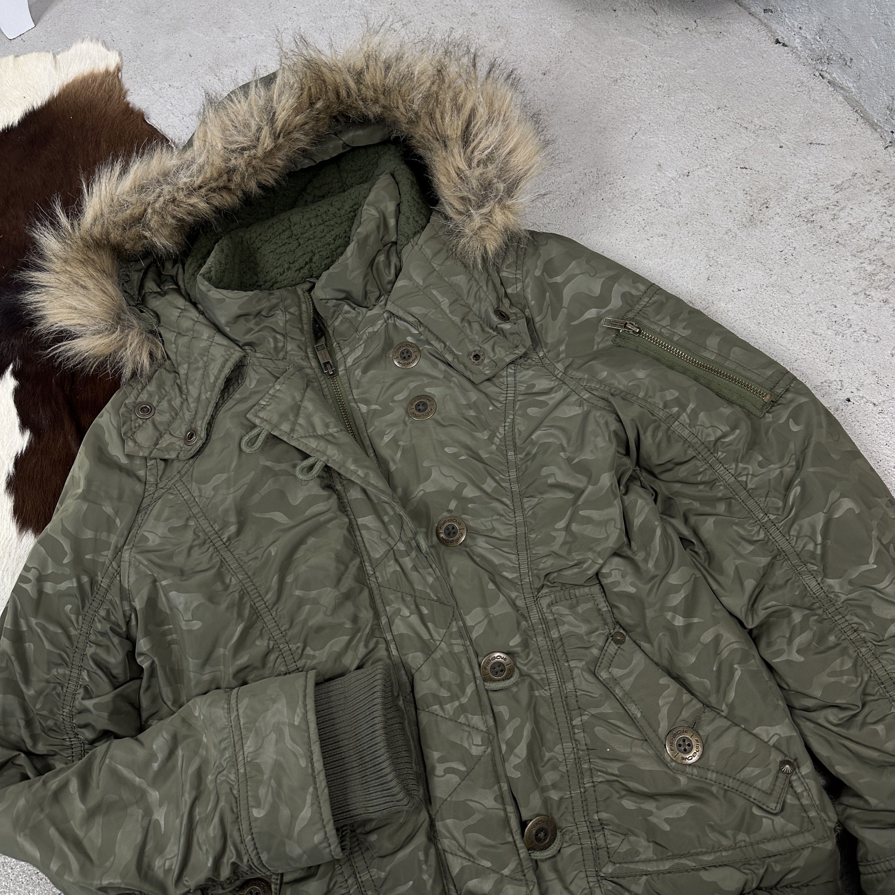 Vintage Vintage Y2K Bomber Camo Jacket Size M / US 6-8 / IT 42-44 - 3 Thumbnail