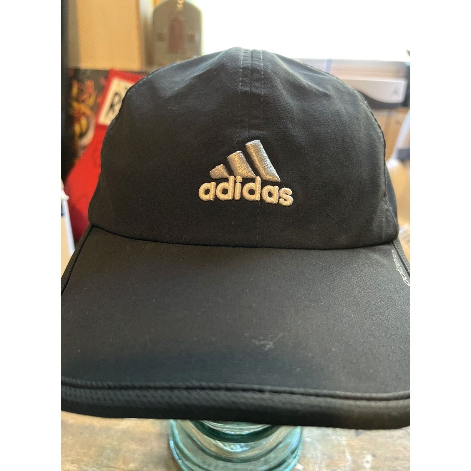 Adidas Adidas Cap Hat Mens Adjustable Black Running Adizero ClimateCool Strap Back Size ONE SIZE - 3 Thumbnail