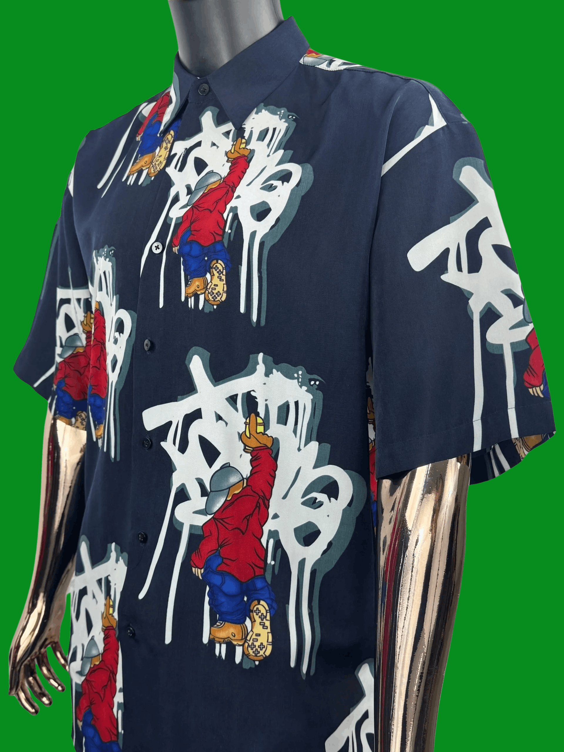 Vintage VTG 90's Y2K UP RO'S Shirt Hip Hop Graffiti Graphic Street Size US L / EU 52-54 / 3 - 1 Thumbnail