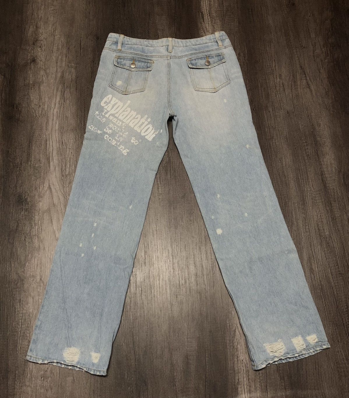 Japan Blue × Japanese Brand SKY BOMBER 391B08 Distressed Jeans Size US 32 / EU 48 - 16 Thumbnail