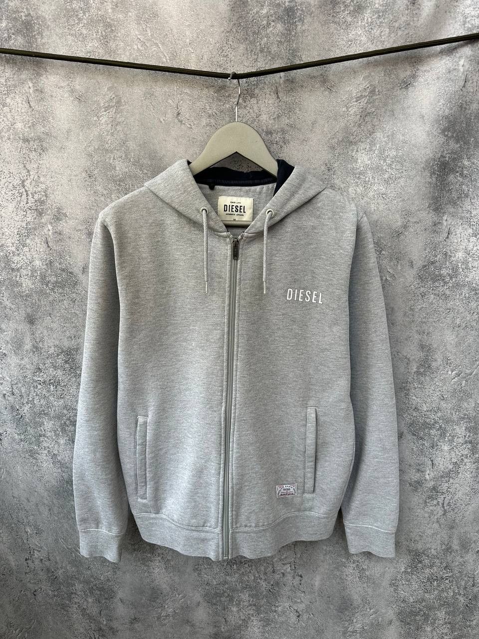 Diesel Diesel Full Zip Hoodie y2k Gray Hooded Sweater Size US M / EU 48-50 / 2 - 2 Thumbnail